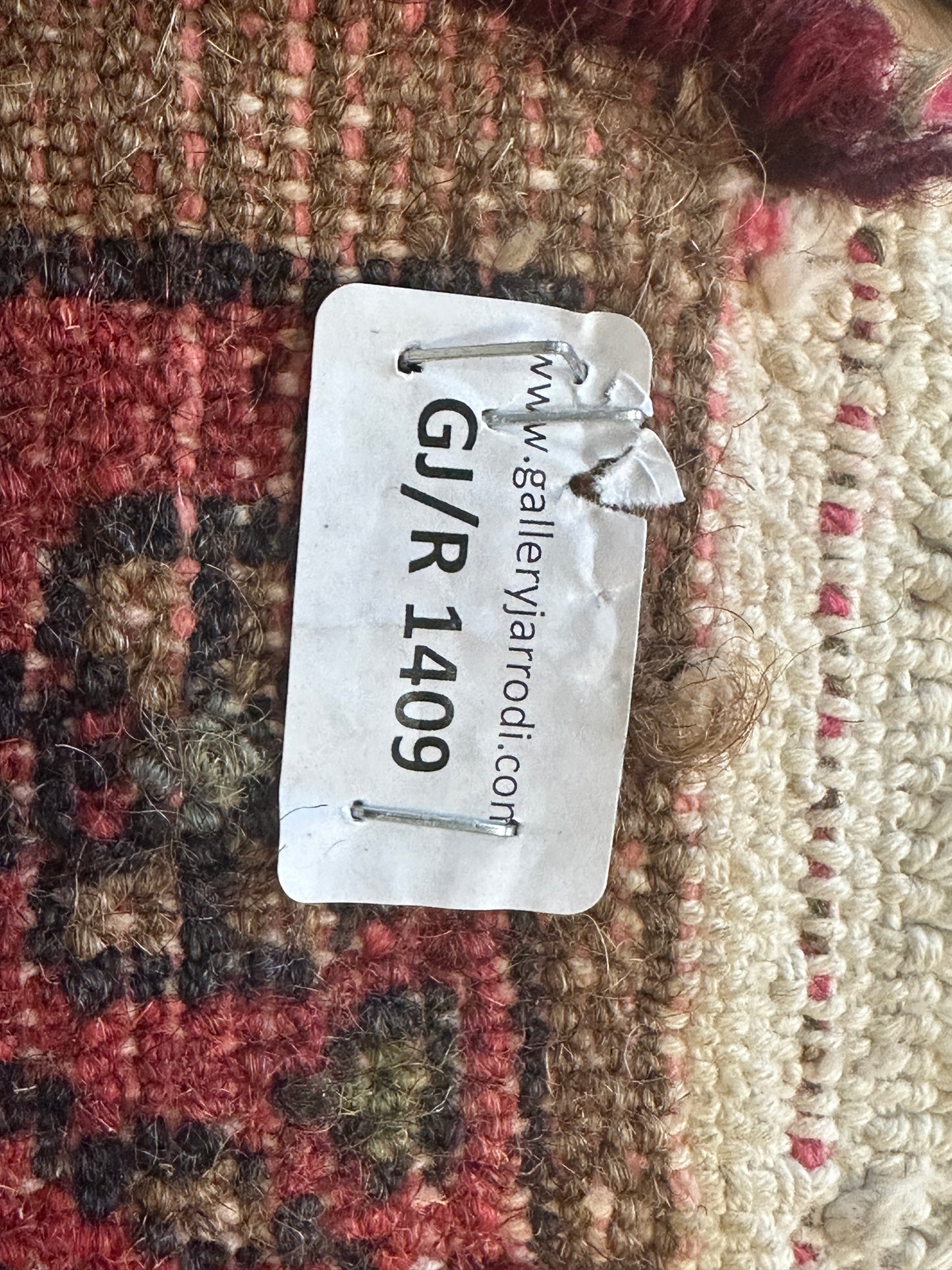 Handgeknüpfter Perser Orientteppich Hamadan in Senf Farbe 145x130 cm