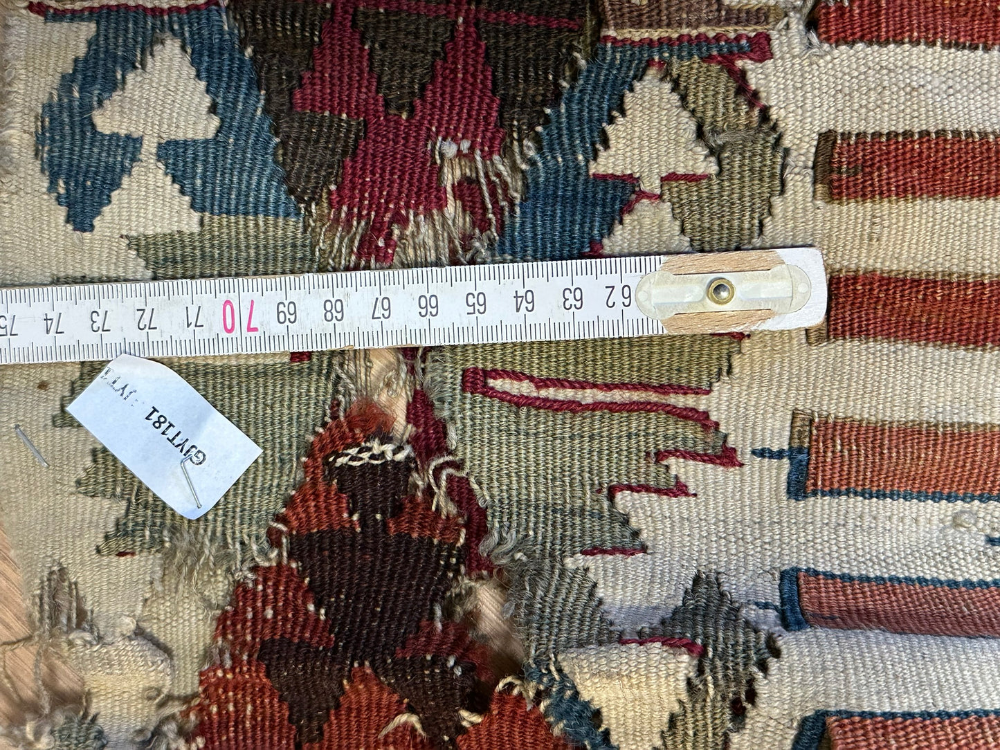 Orientteppich handgeknüpft 413x84 cm ANTIK Kilim Anatolien
