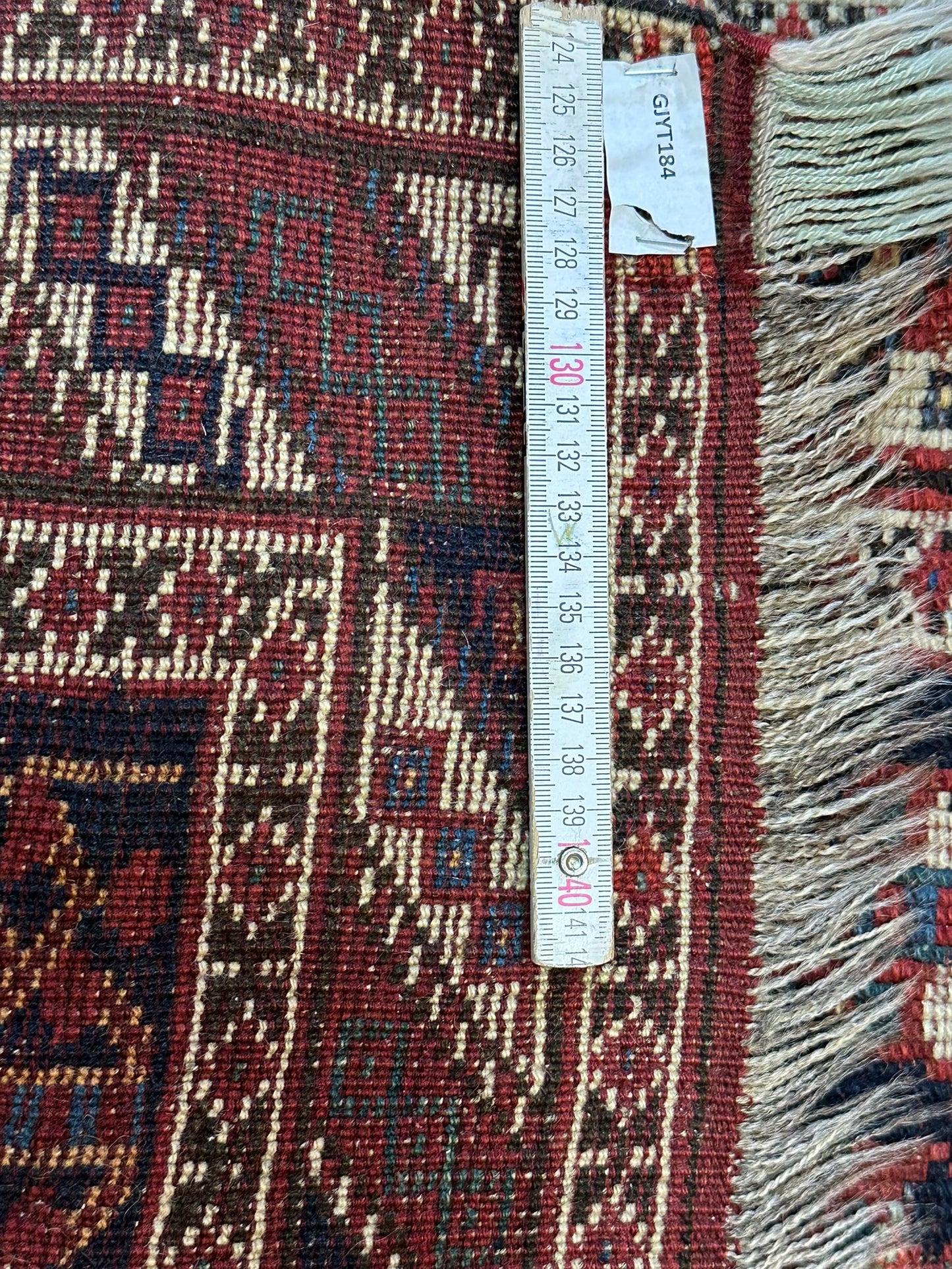 Orientteppich handgeknüpft 123x85 cm antik Gaschgai