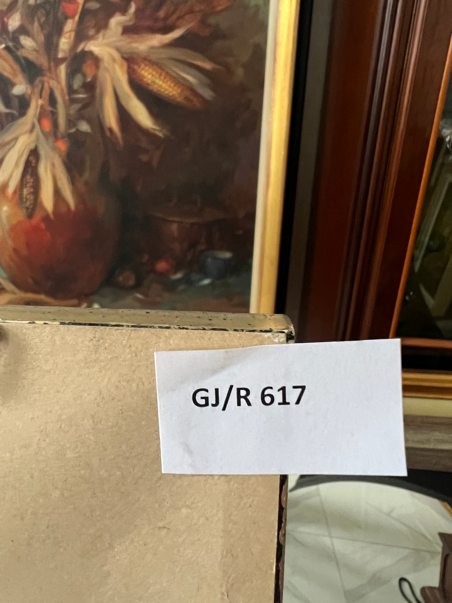 Europäische Schule (XX) Aquarell Gemälde Stillleben Handsigniert 65x60cm