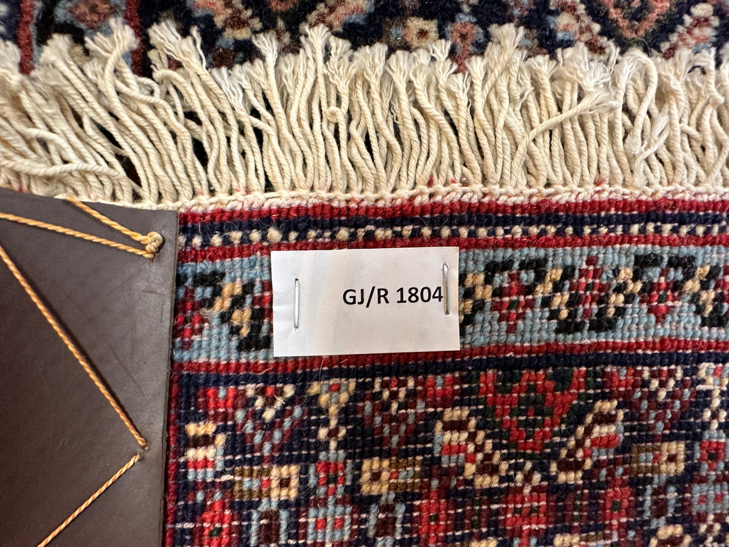 Handgeknüpfter Perser Orientteppich Senneh Bidjar Art Deco Naturfarben97x73 cm