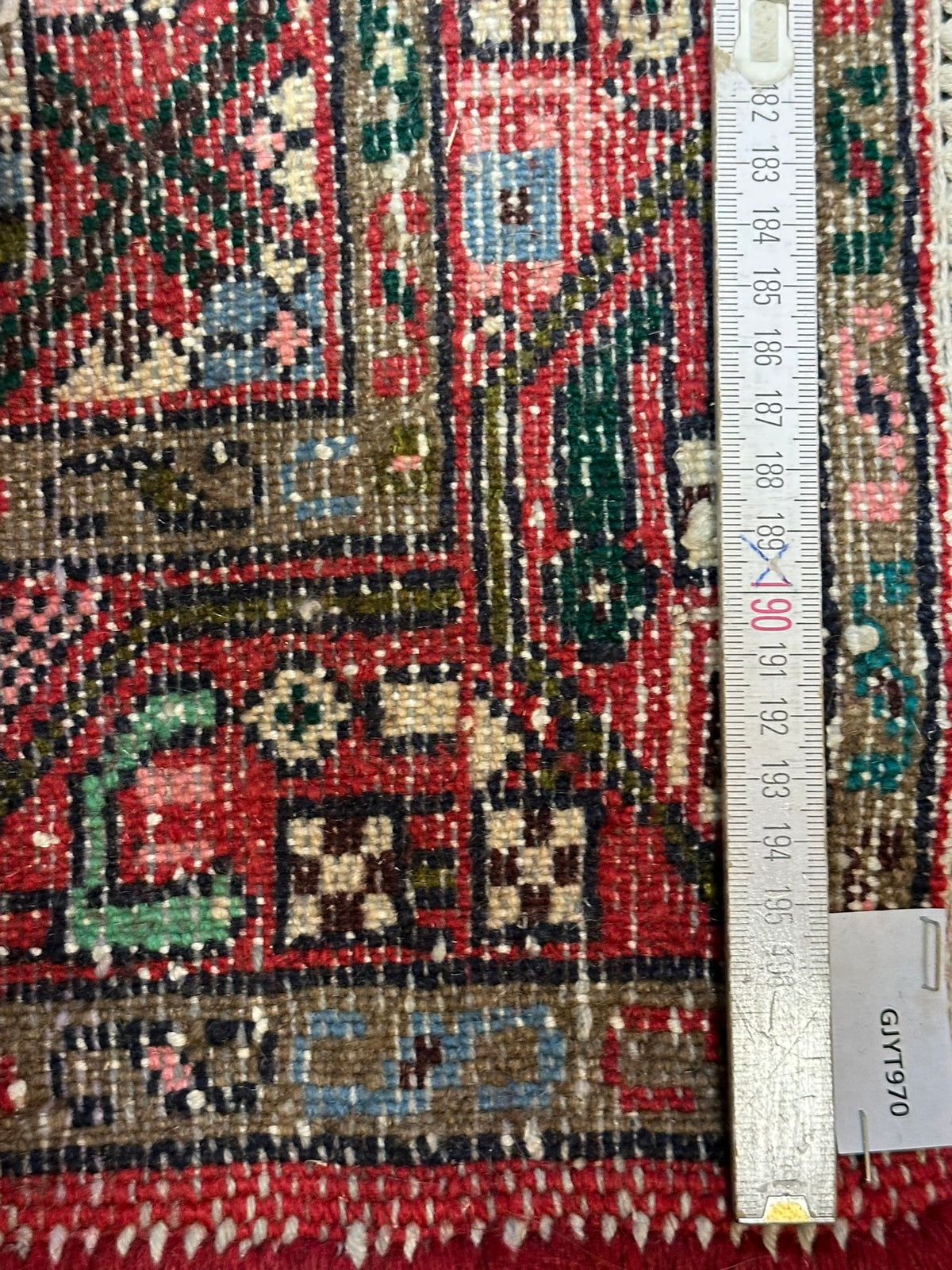 Handgeknüpfter Hamadan Orientteppich Brücke 130x77 cm