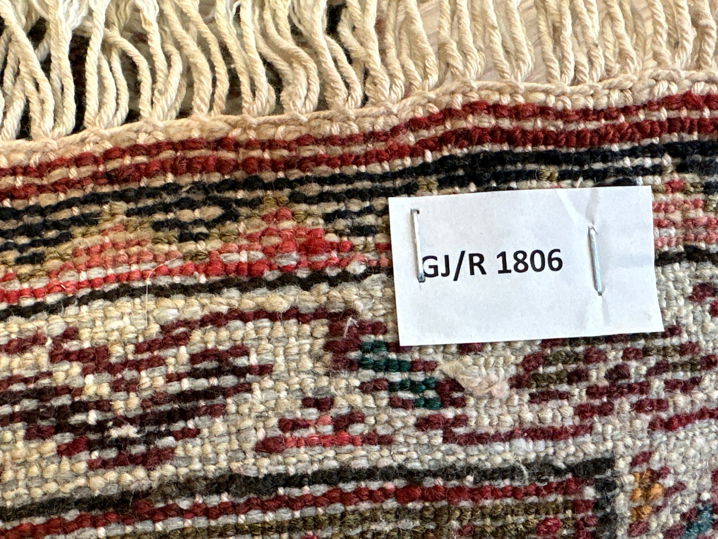 Handgeknüpfter Perser Orientteppich Hamadan Art Deco - Naturfarben 97x70 cm