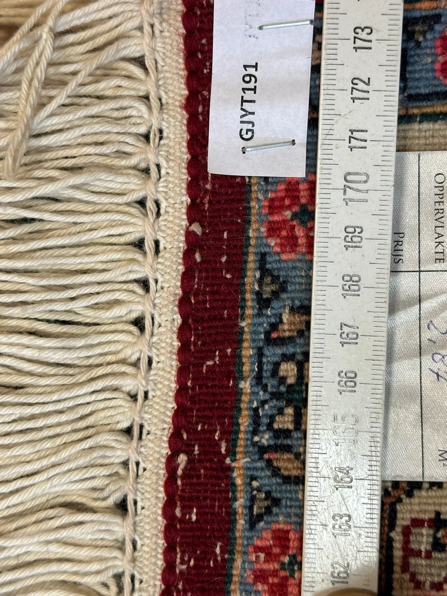 Orientteppich handgeknüpft antik 221x130 cm Bidjar Rosen