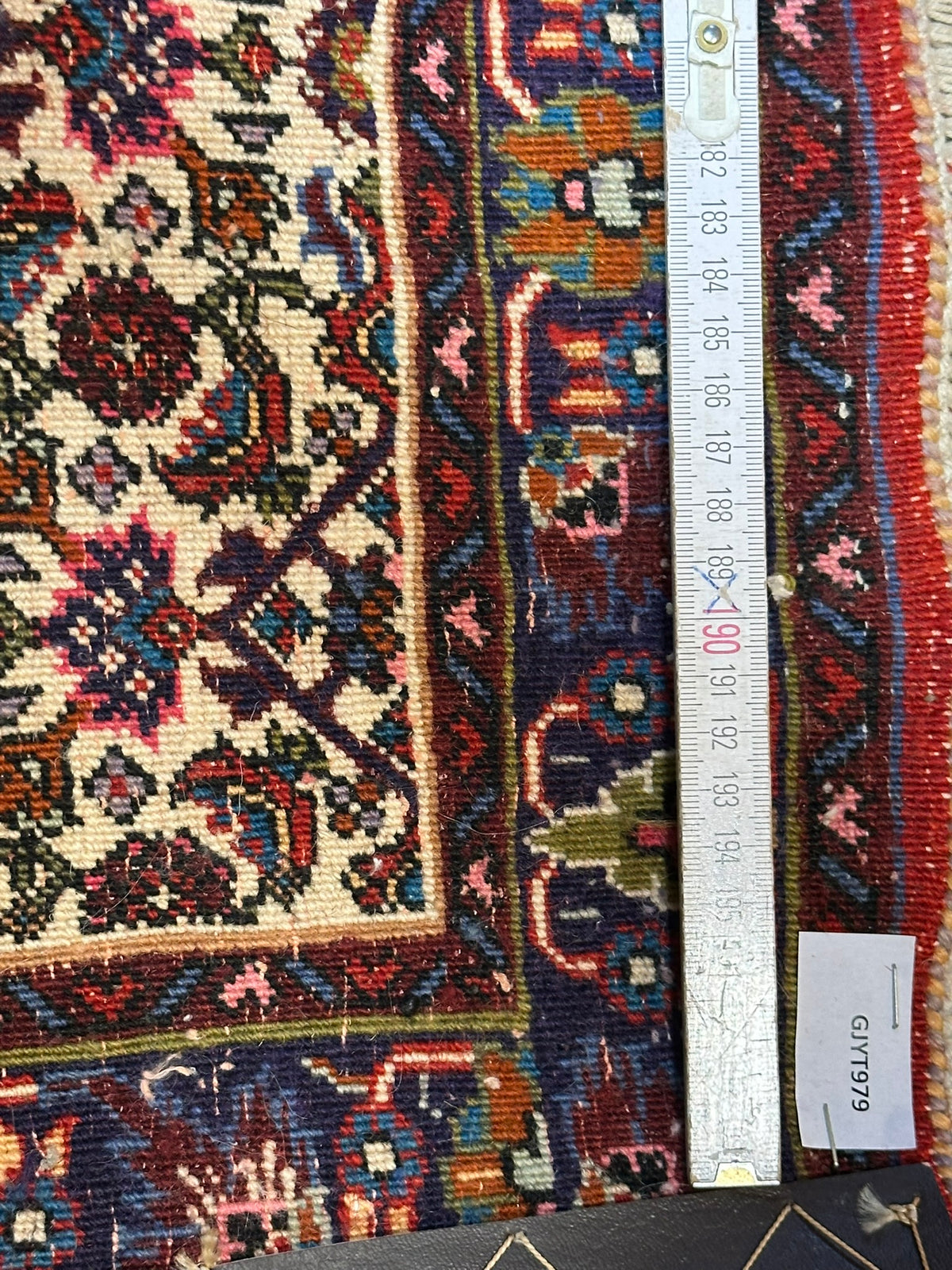 Orientteppich handgeknüpft Bidjar 90x60 cm