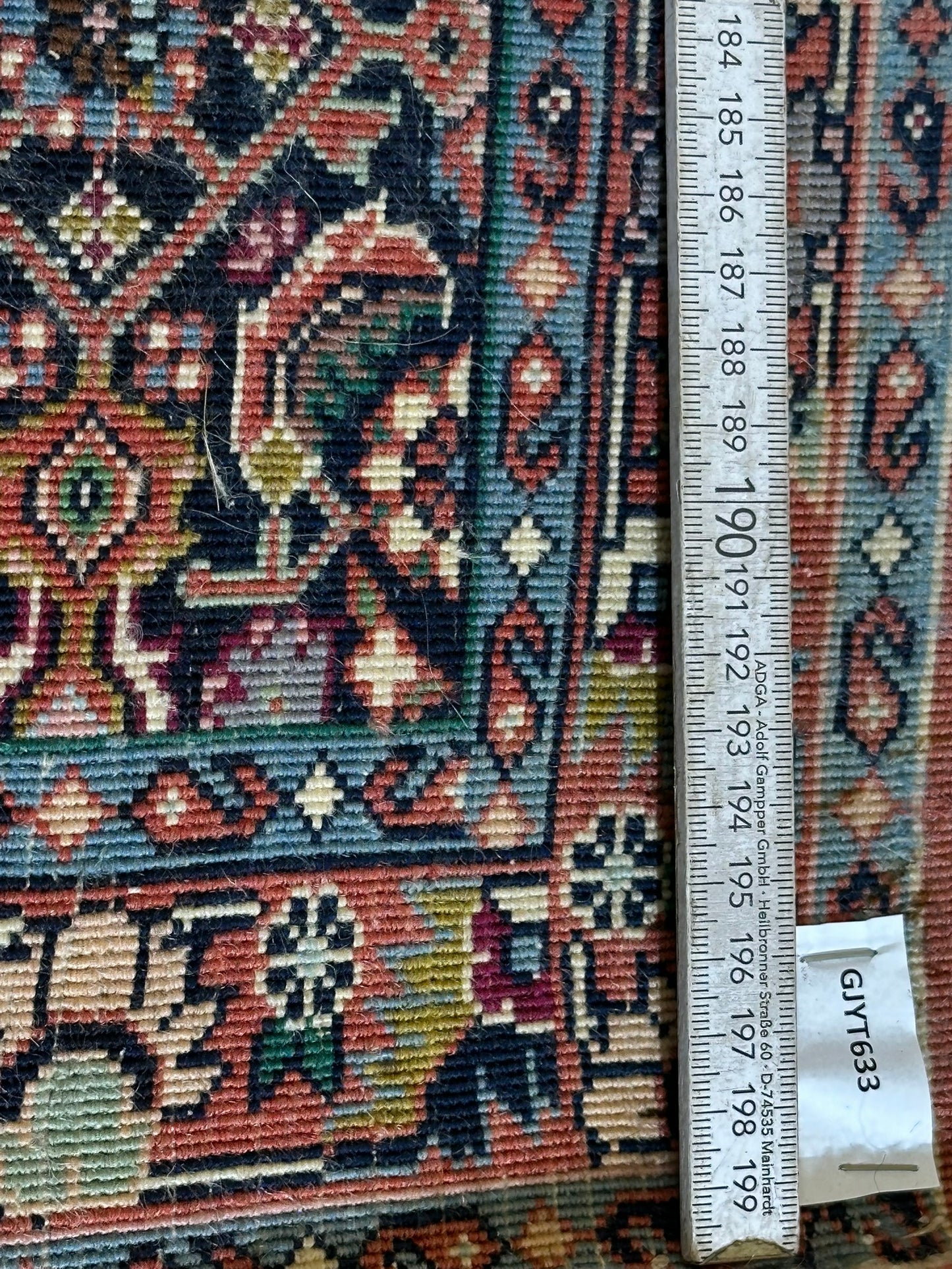 Orientteppich handgeknüpft Bidjar 95x77 cm