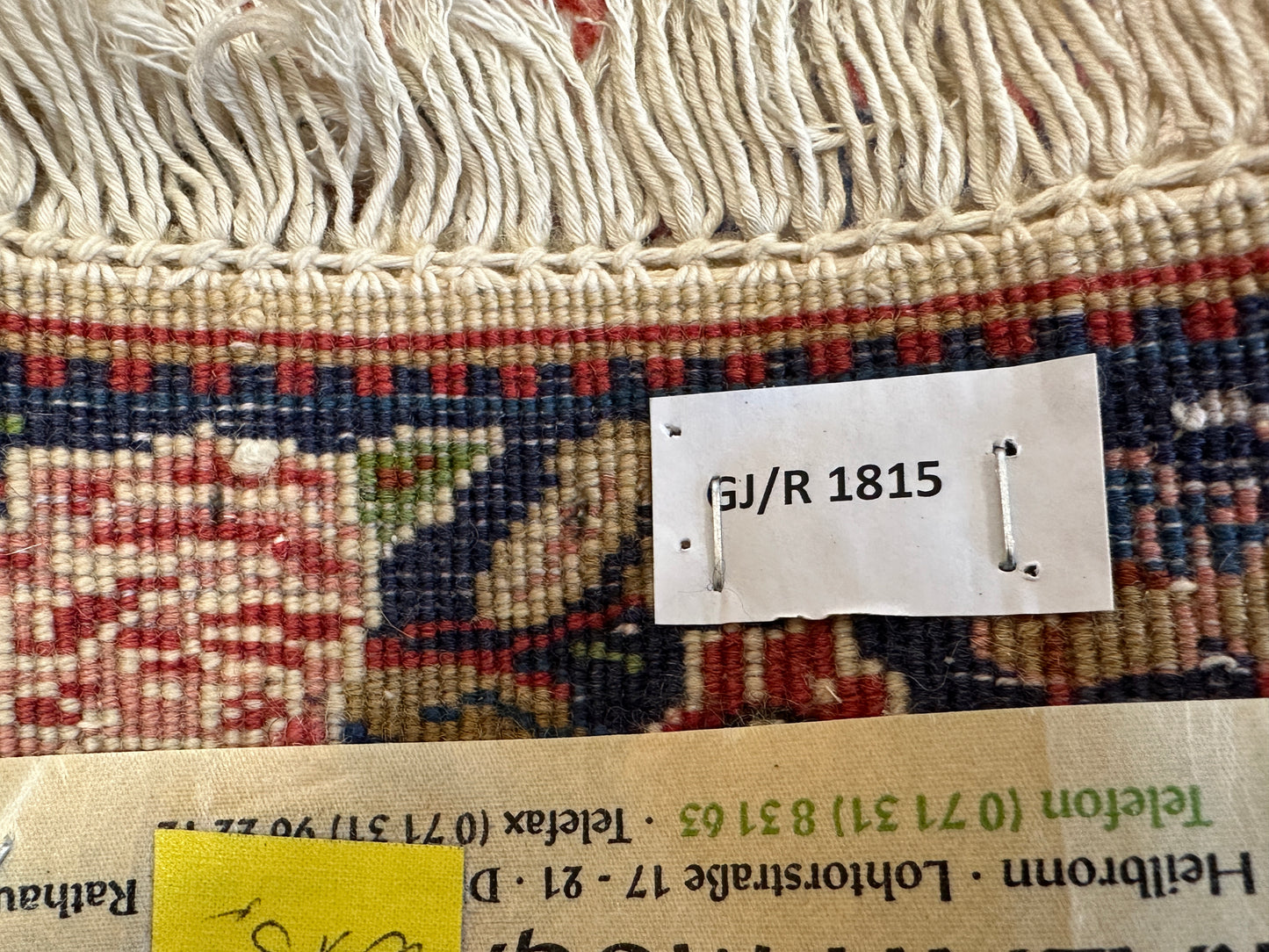 Handgeknüpfter Perser Orientteppich Sarough Jugendstil Naturfarben 92x64 cm