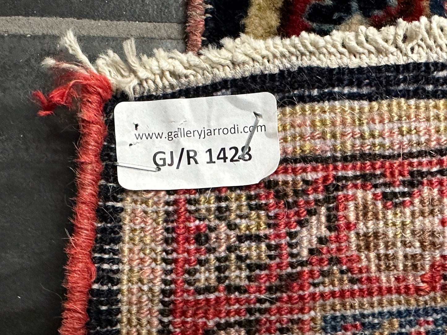 Handgeknüpfter Perser Orientteppich Sarough Medaillon Korkwolle 208x125 cm