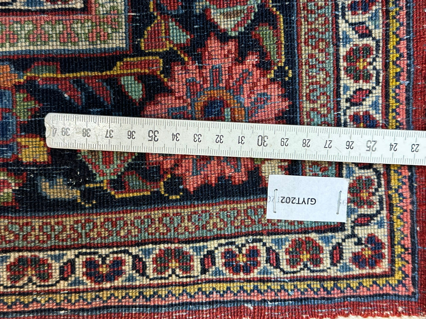 Orientteppich handgeknüpft 185x120 cm antik Sarouqh signiert