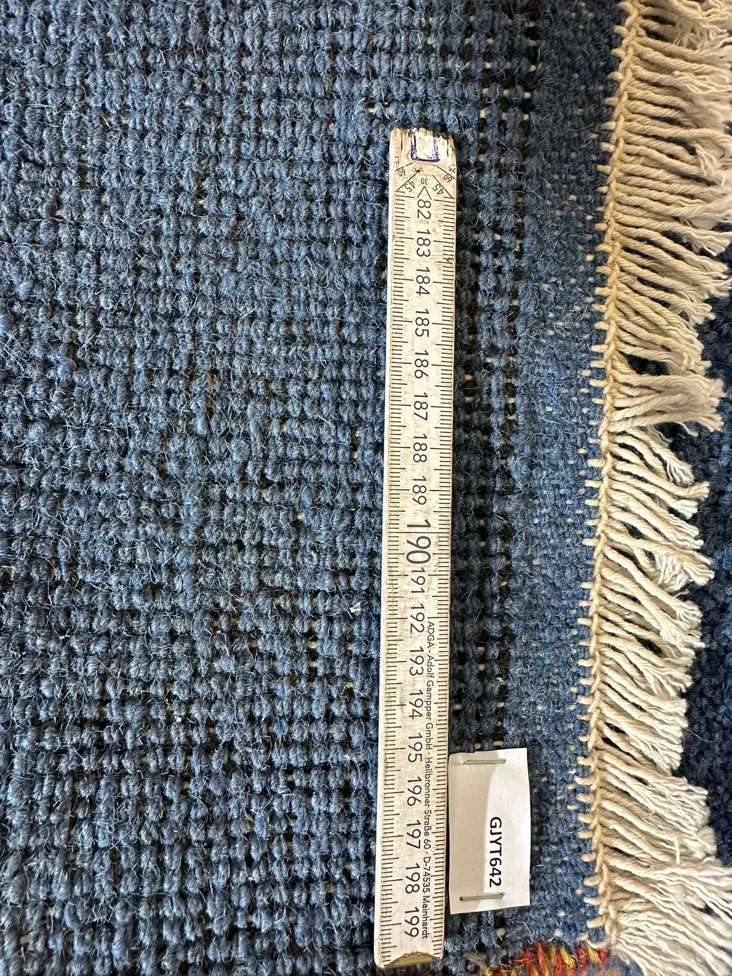 Indo Gabbeh Orientteppich handgeknüpft 125x66/123x66 cm