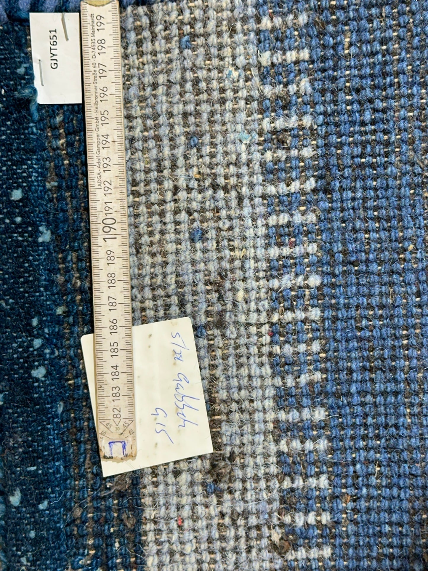 Indischer Gabbeh Teppich handgeknüpft Brücke 182x122 cm