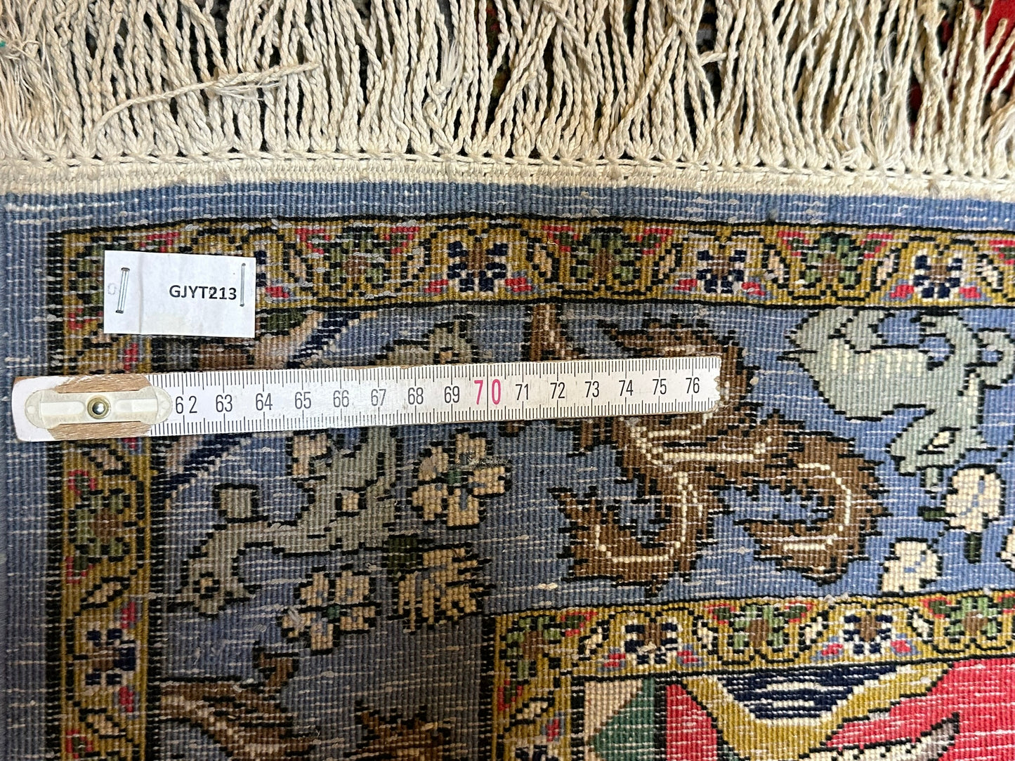 Orientteppich handgeknüpft Ghom Korkwolle 151x103 cm