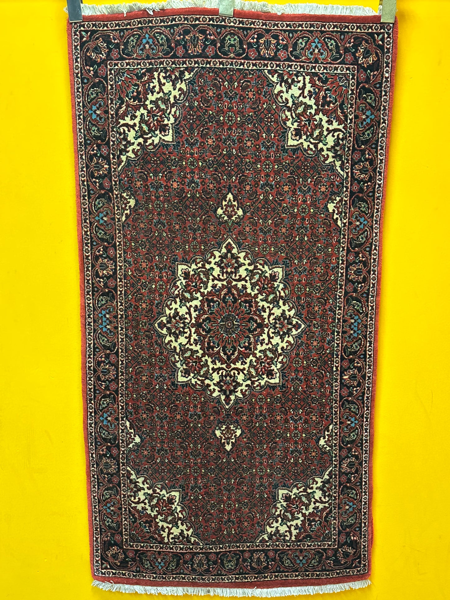 Perser Teppich Bidjar – Handgeknüpft aus Korkwolle & Seide – 140 x 72 cm