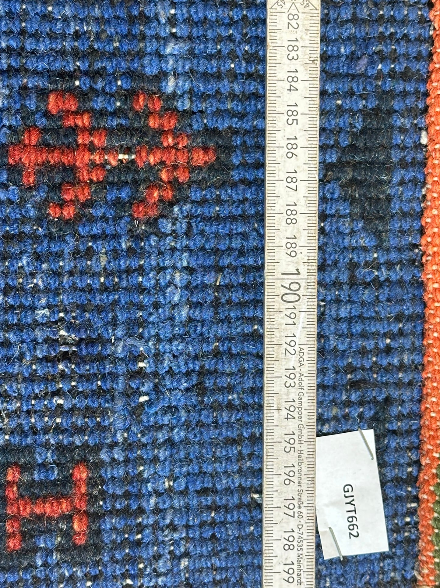 Orientteppich handgeknüpft Gabbeh Indian 140x70 cm