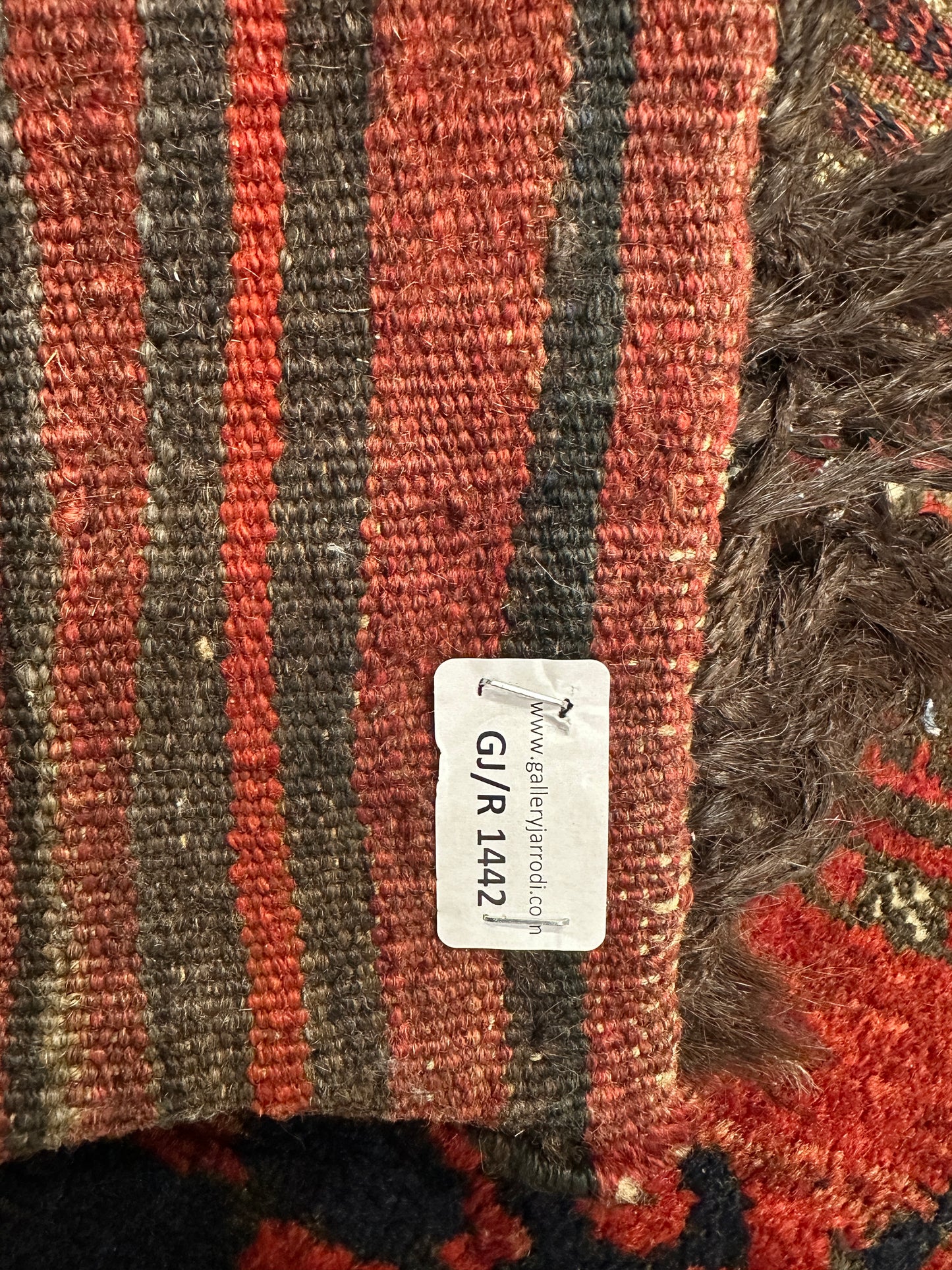 Handgeknüpfter Orientteppich Antiker Afghan Art Deco Salztasche 120x70 cm