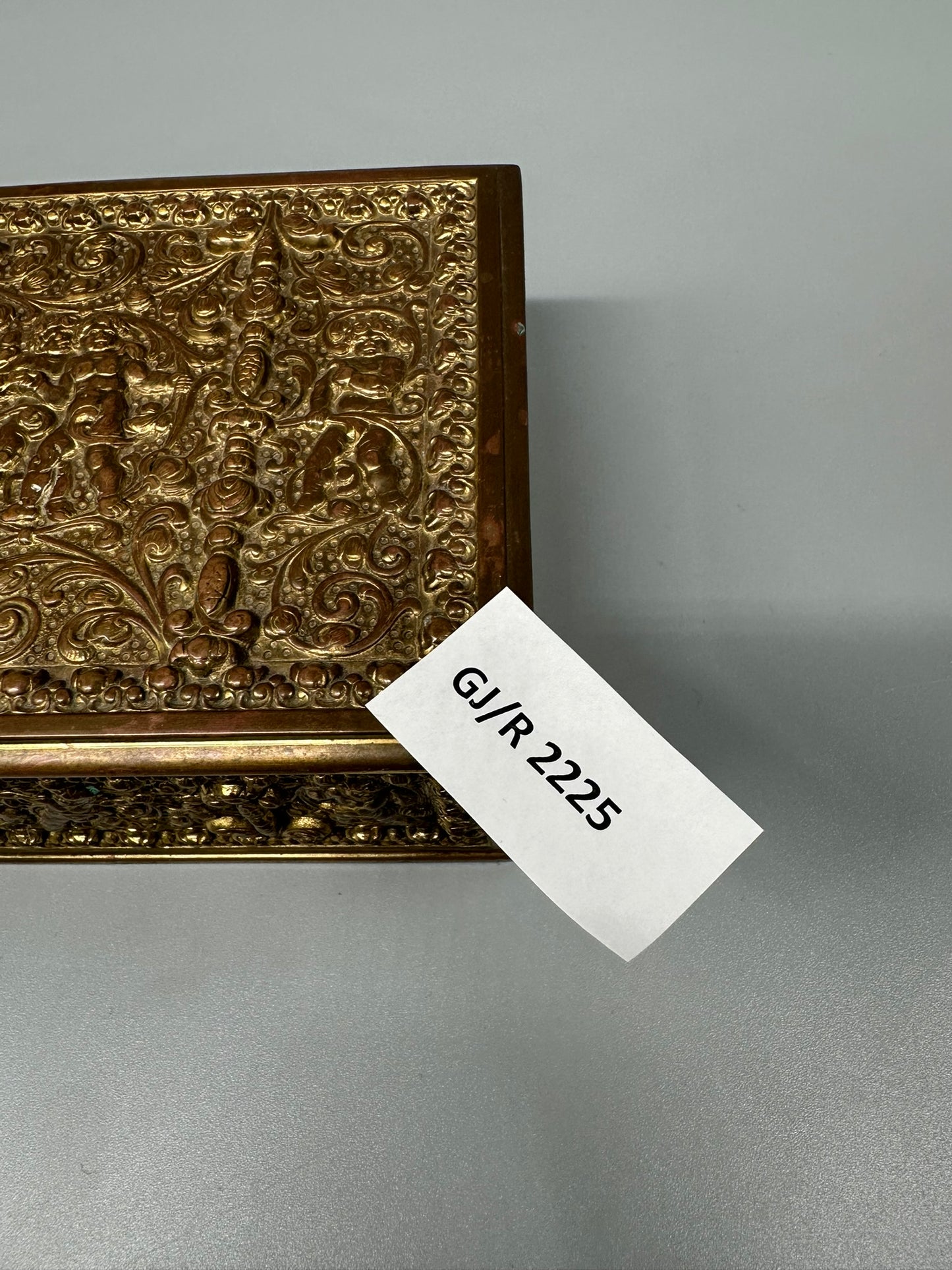 Erhard und Söhne Schmuckkiste im Antik Jugendstil aus Bronze