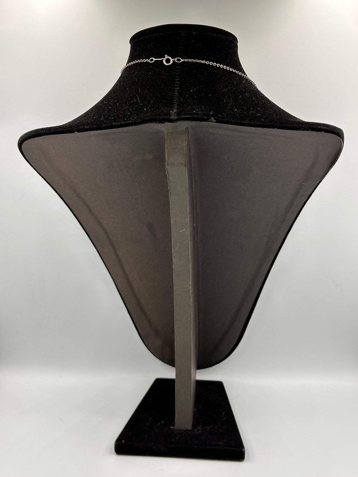 Vintage 835 Silber Halskette mit Korallenoptik-Anhänger