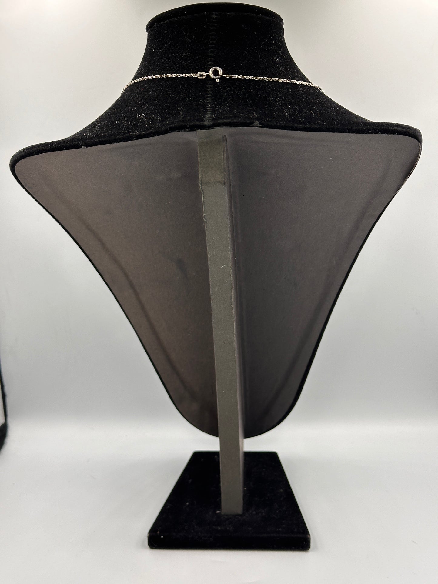 Vintage Schicke Silber Halskette mit Herz Anhänge