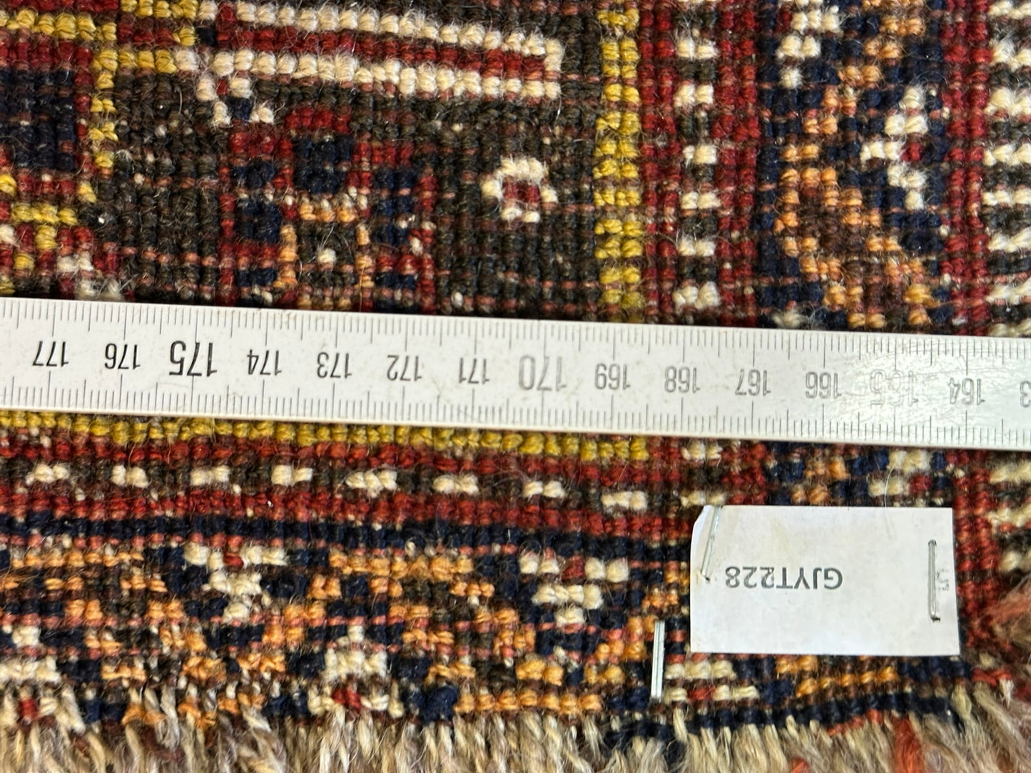 Orientteppich handgeknüpft 242x163 cm antik naturfarben Geschgei Wolle auf wolle