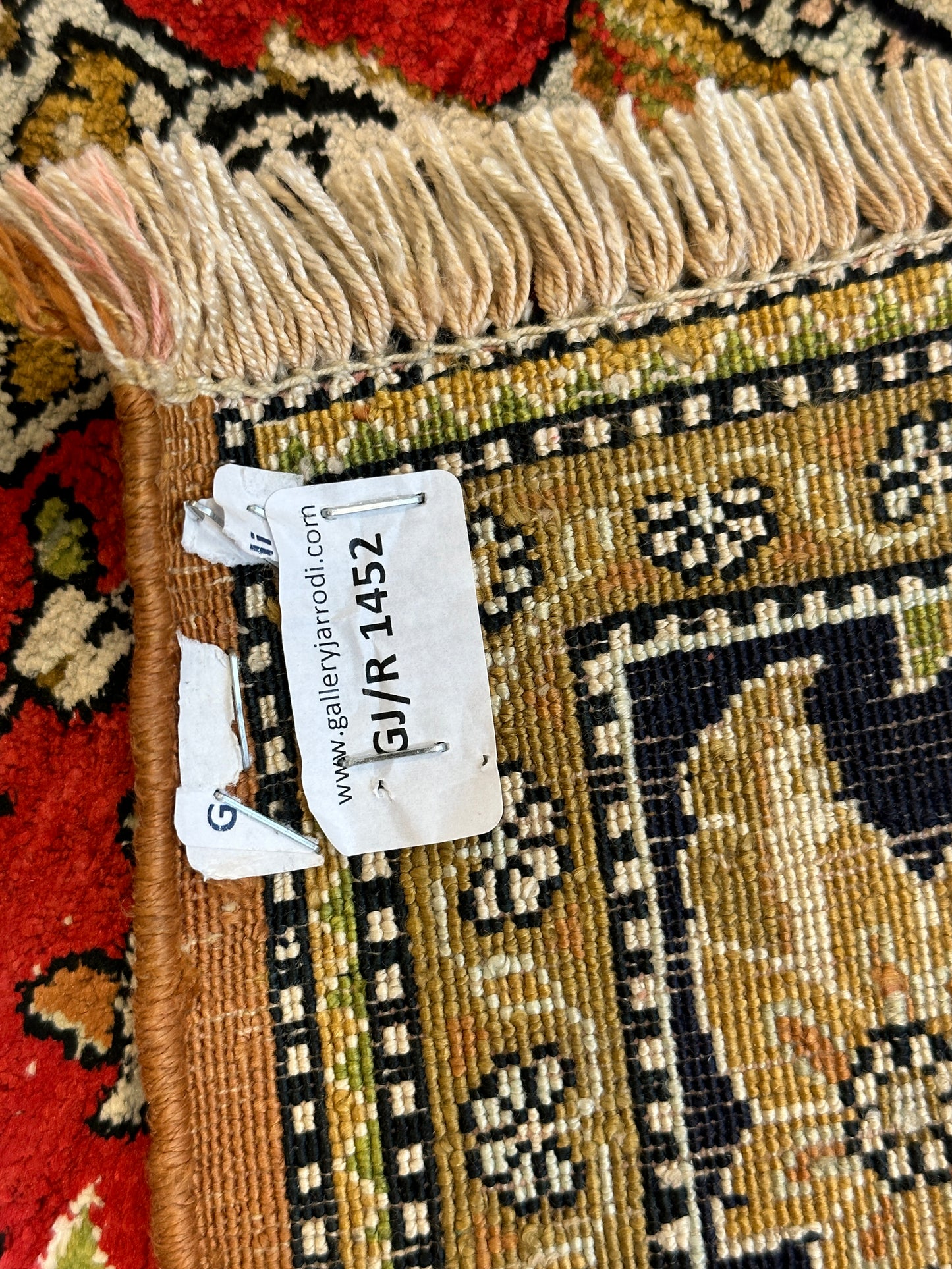 Handgeknüpfter Perser Orientteppich Feiner Ghom Seidenteppich 150x110cm