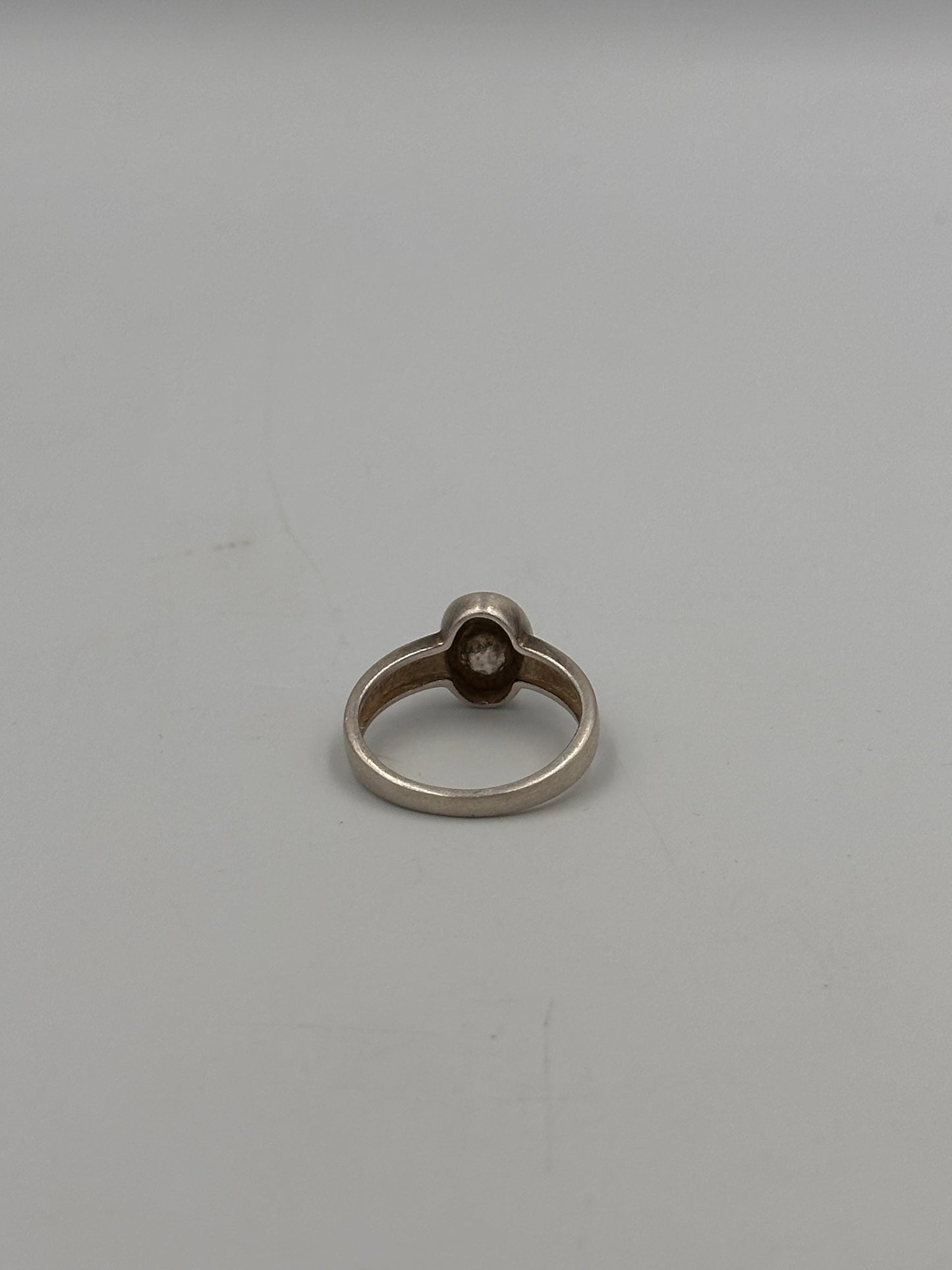 Vintage Silber 925 Perlen Ring Ringgröße: 53