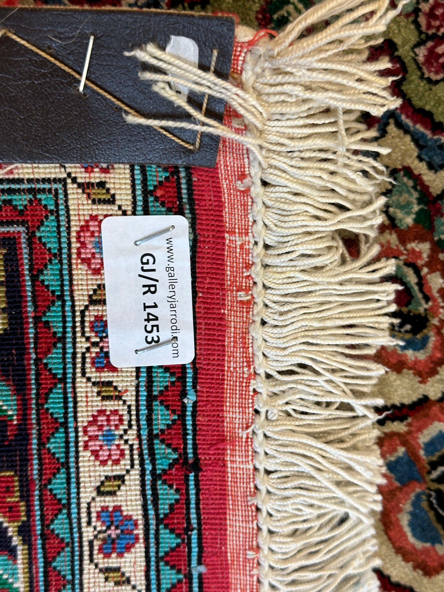 Handgeknüpfter Perser Orientteppich Feiner Ghom Seideneppich 193x107cm