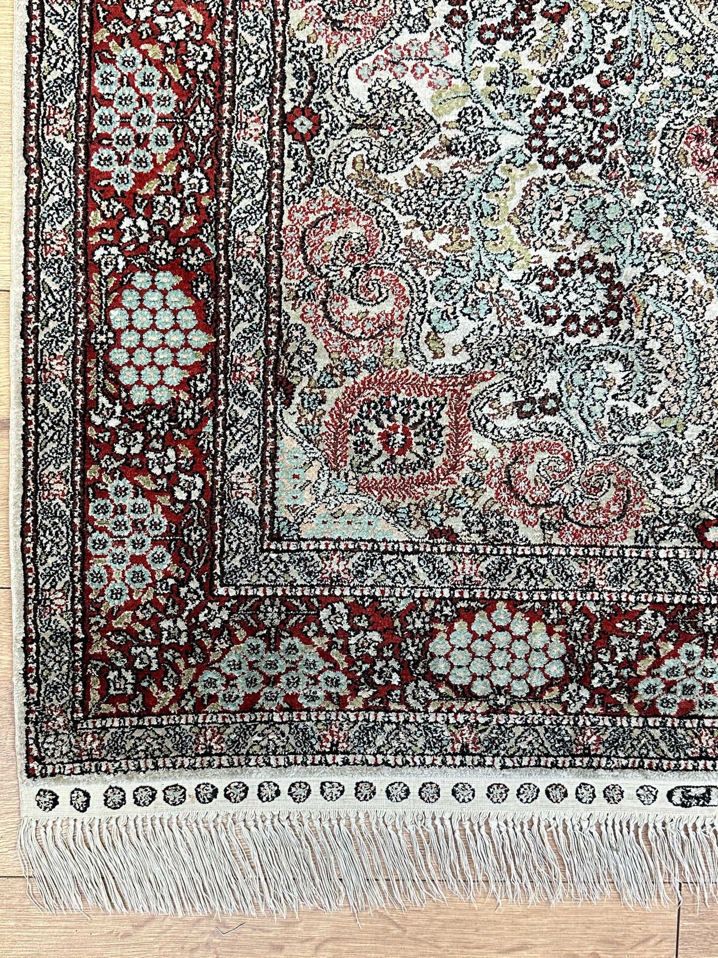Handgeknüpfter Orientteppich Feiner China Hereke Seidenteppich 150x95 cm