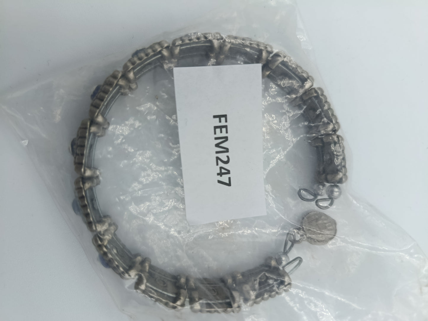 Antikes Silberarmband mit Nazar-Amuletten