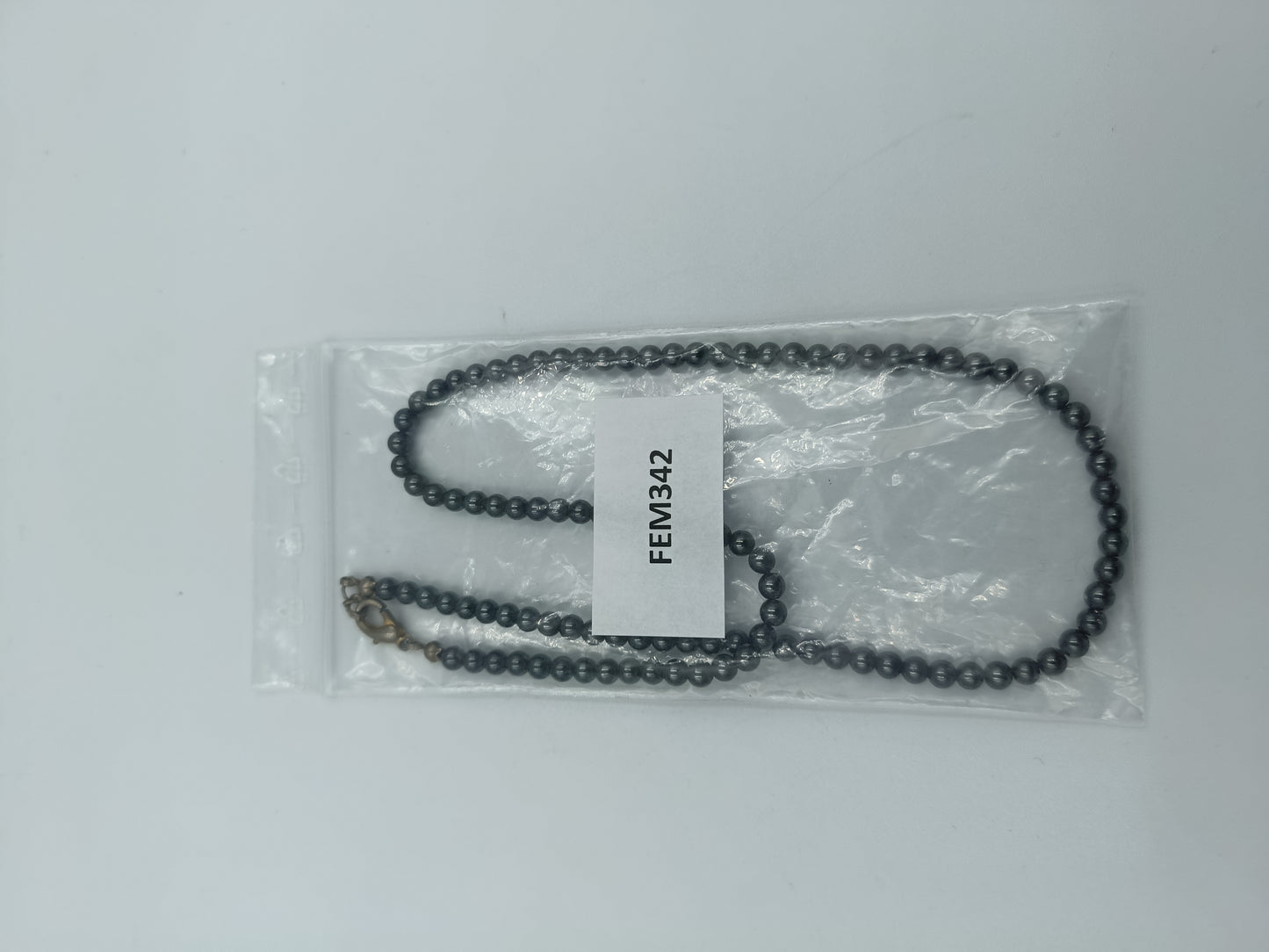 Klassische Hämatit-Perlenkette