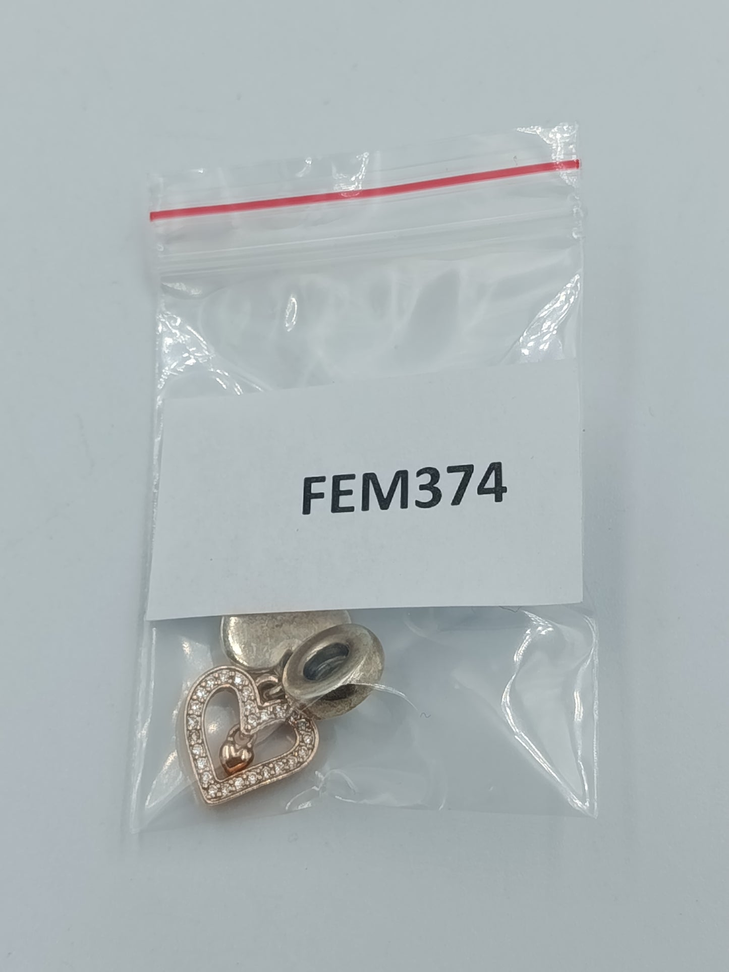 925er Silber Charm Anhänger „Herz“