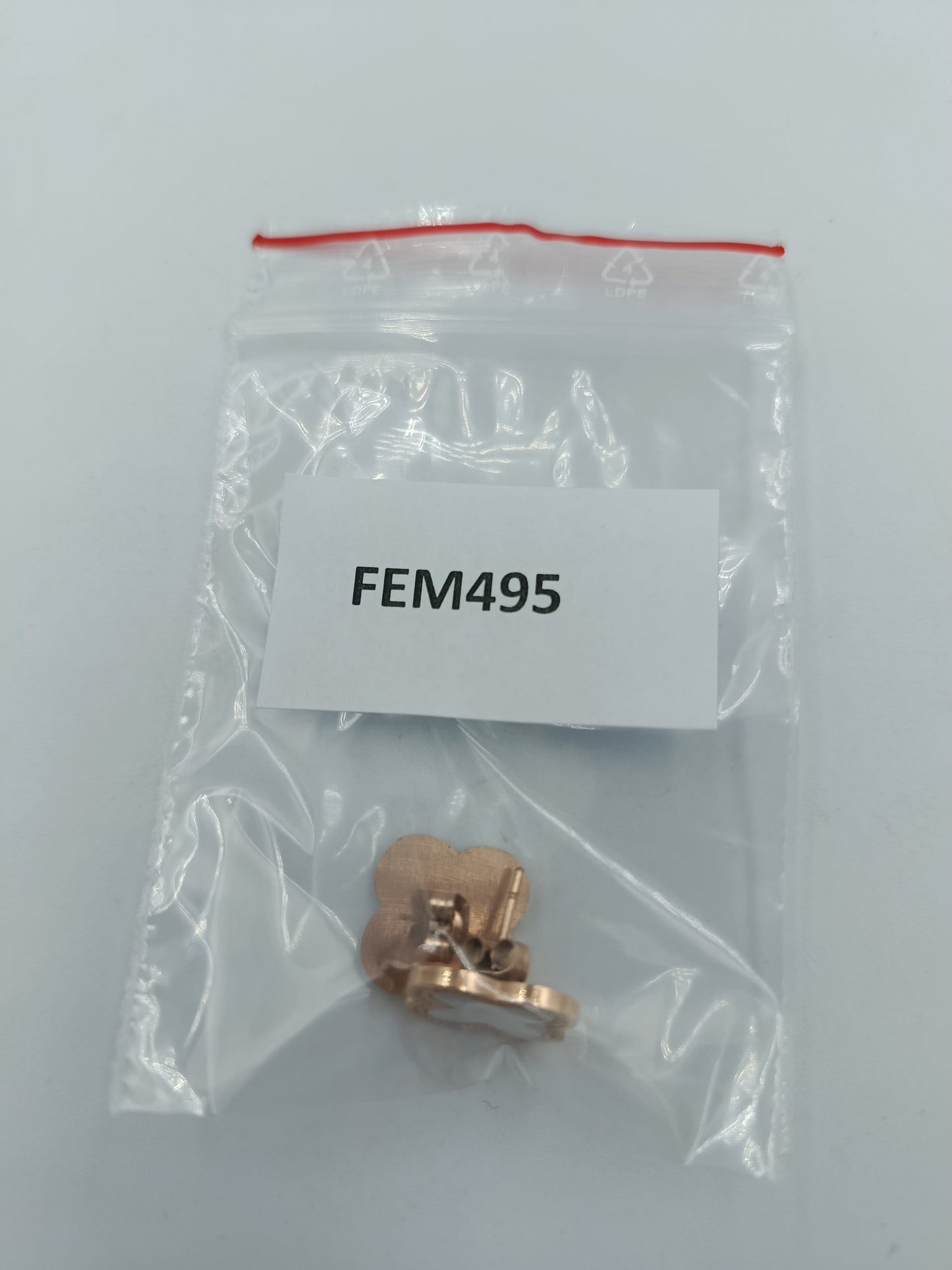 Ohrstecker in Roségoldoptik mit Perlmutt-Einlage