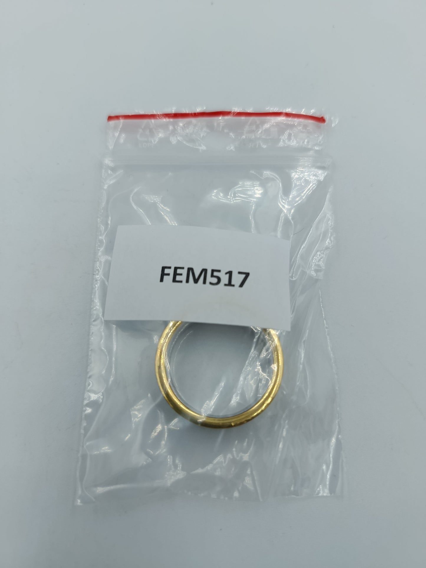 Bicolor Ring in Silber-Gold Optik