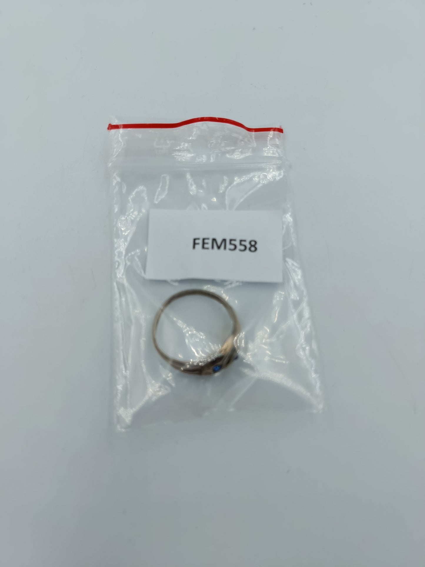 Vintage Silberring mit Schlangenmotiv und blauen Steinen