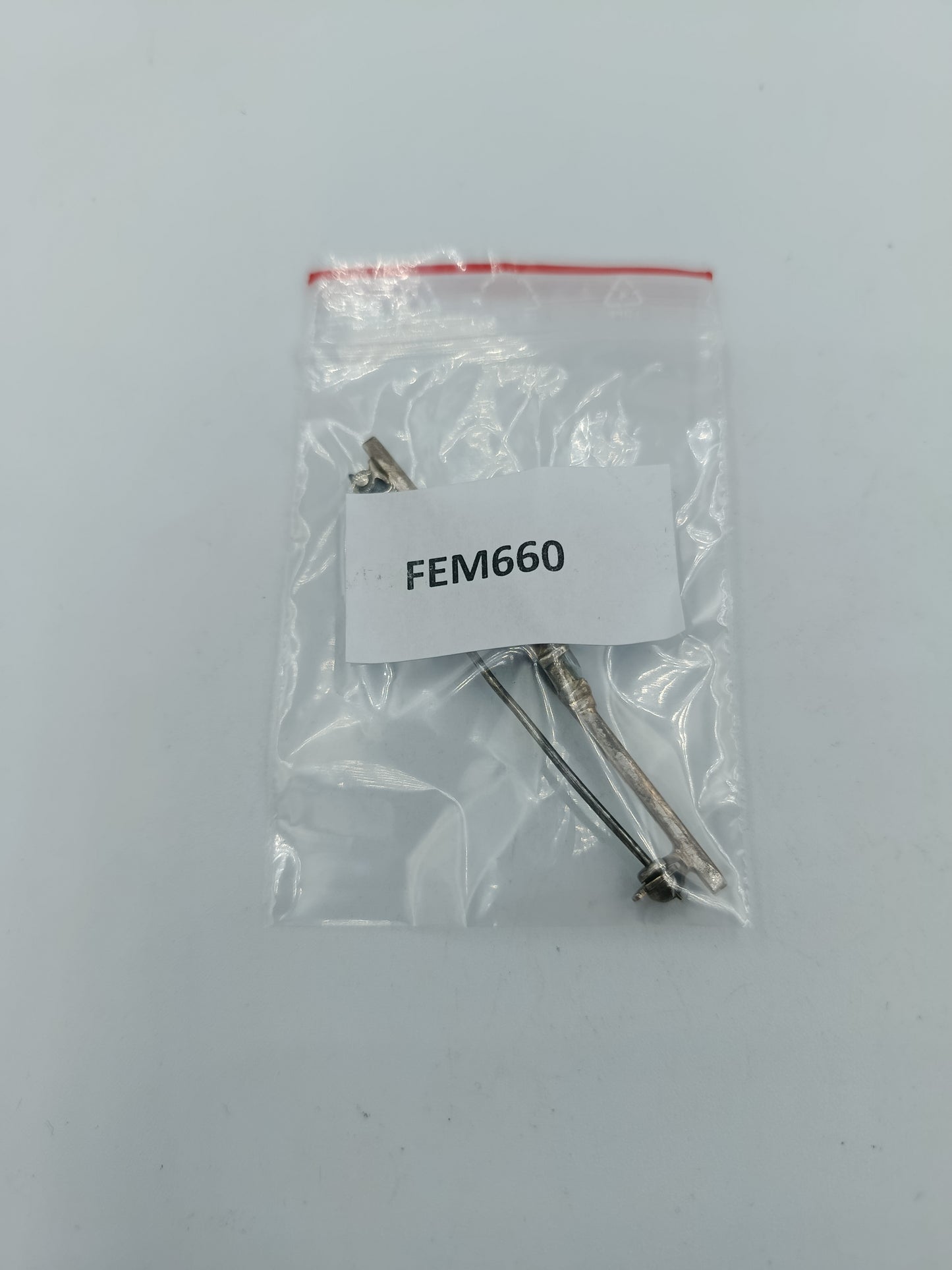 Antike Brosche 925 Silber mit klarer Glassteinfassung Vintage