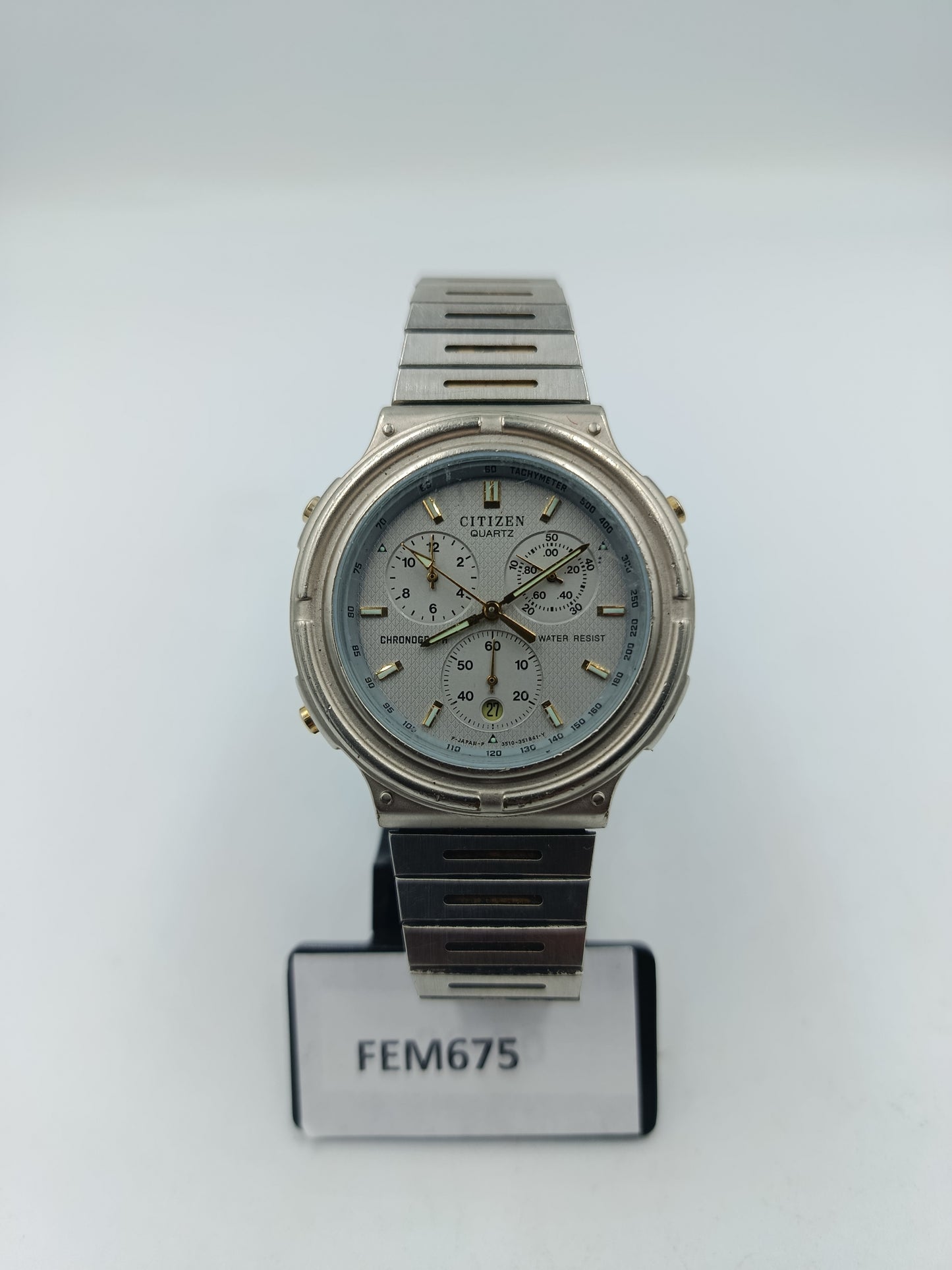 Citizen Quartz Chronograph Herrenarmbanduhr Edelstahl