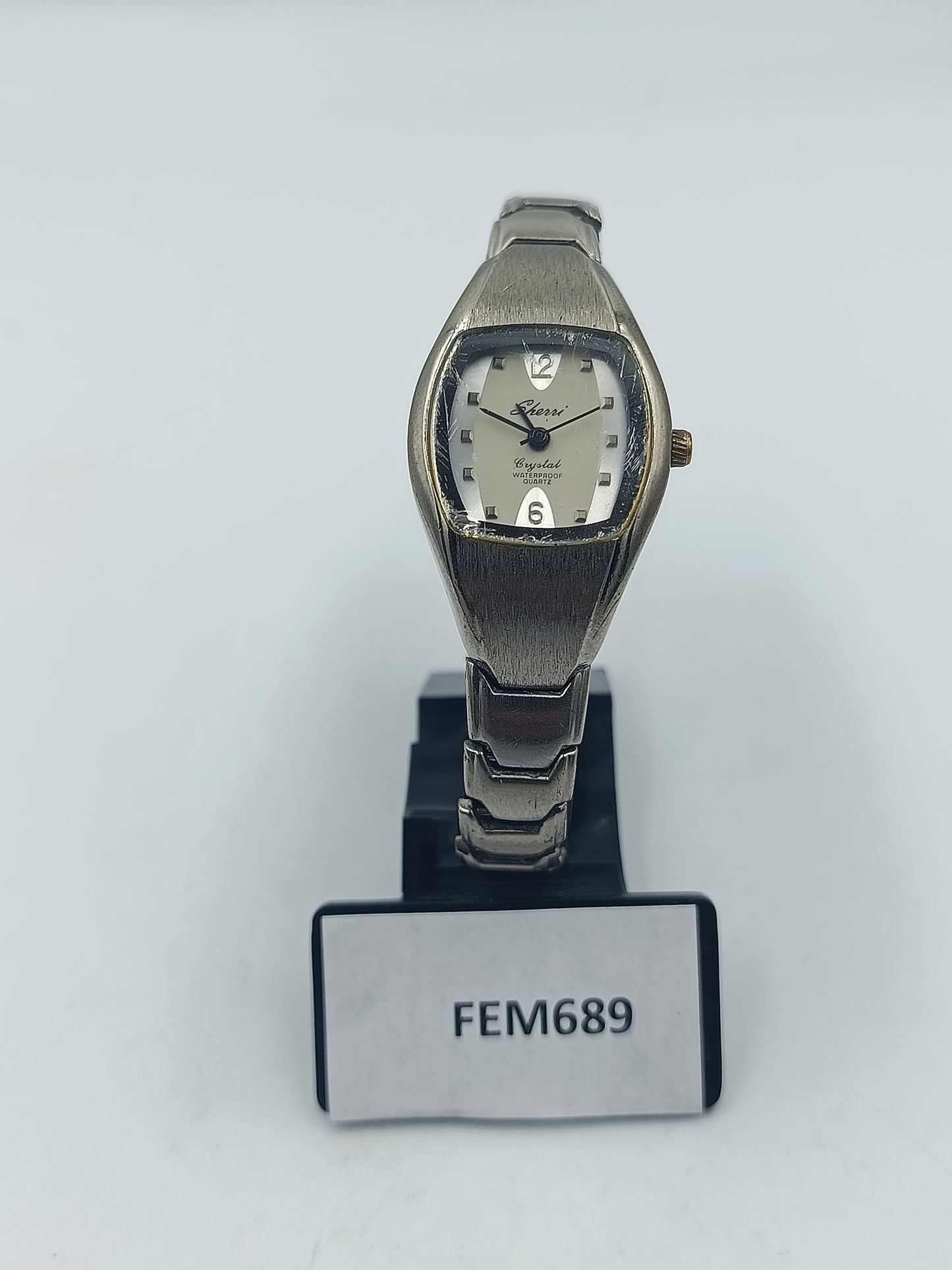 Sherri Damen Armbanduhr Vintage Silberfarben Quartz