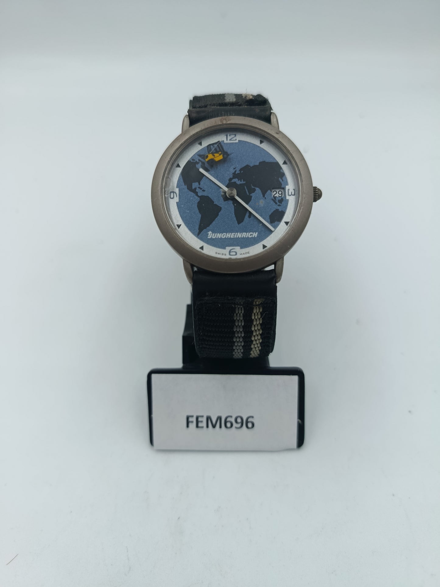 Jungheinrich Armbanduhr mit Weltkarten Design