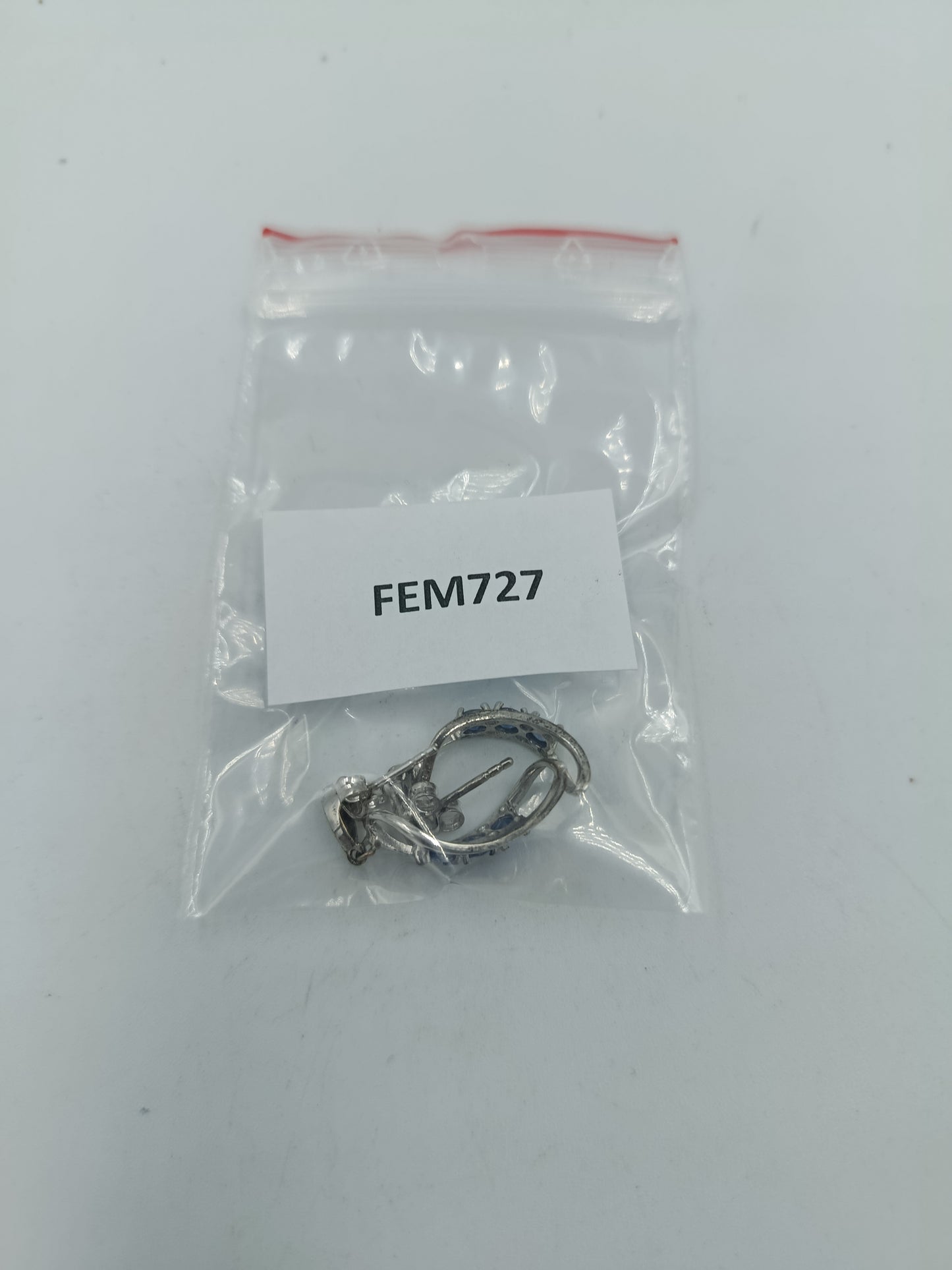 925 Silber Ohrhänger mit blauen Steinen