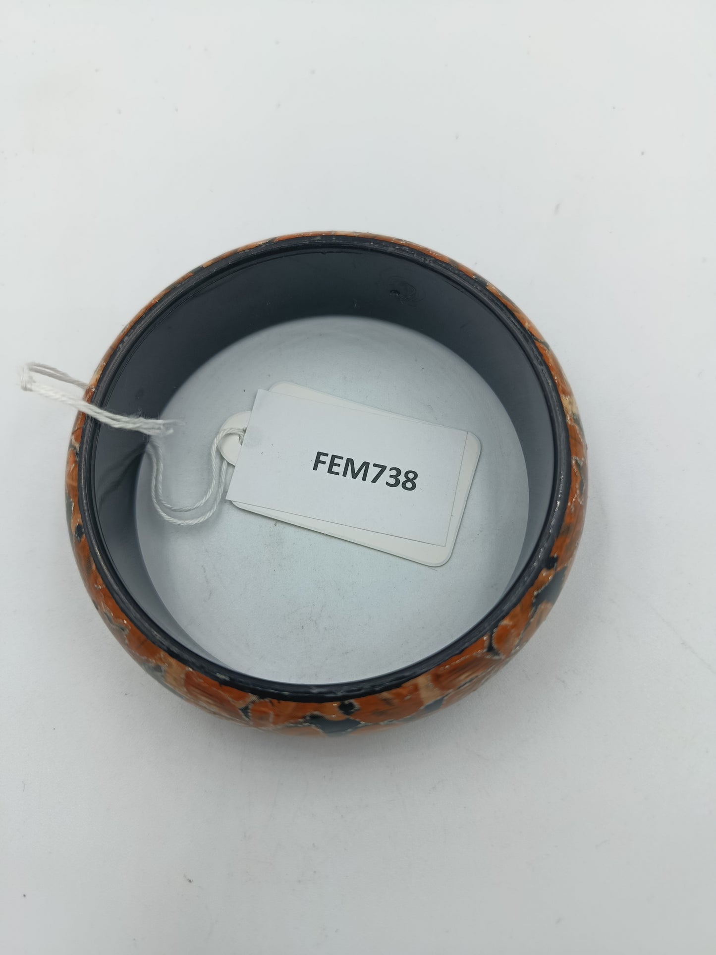 Breiter Kunststoffarmreif mit Herbstblätter Muster