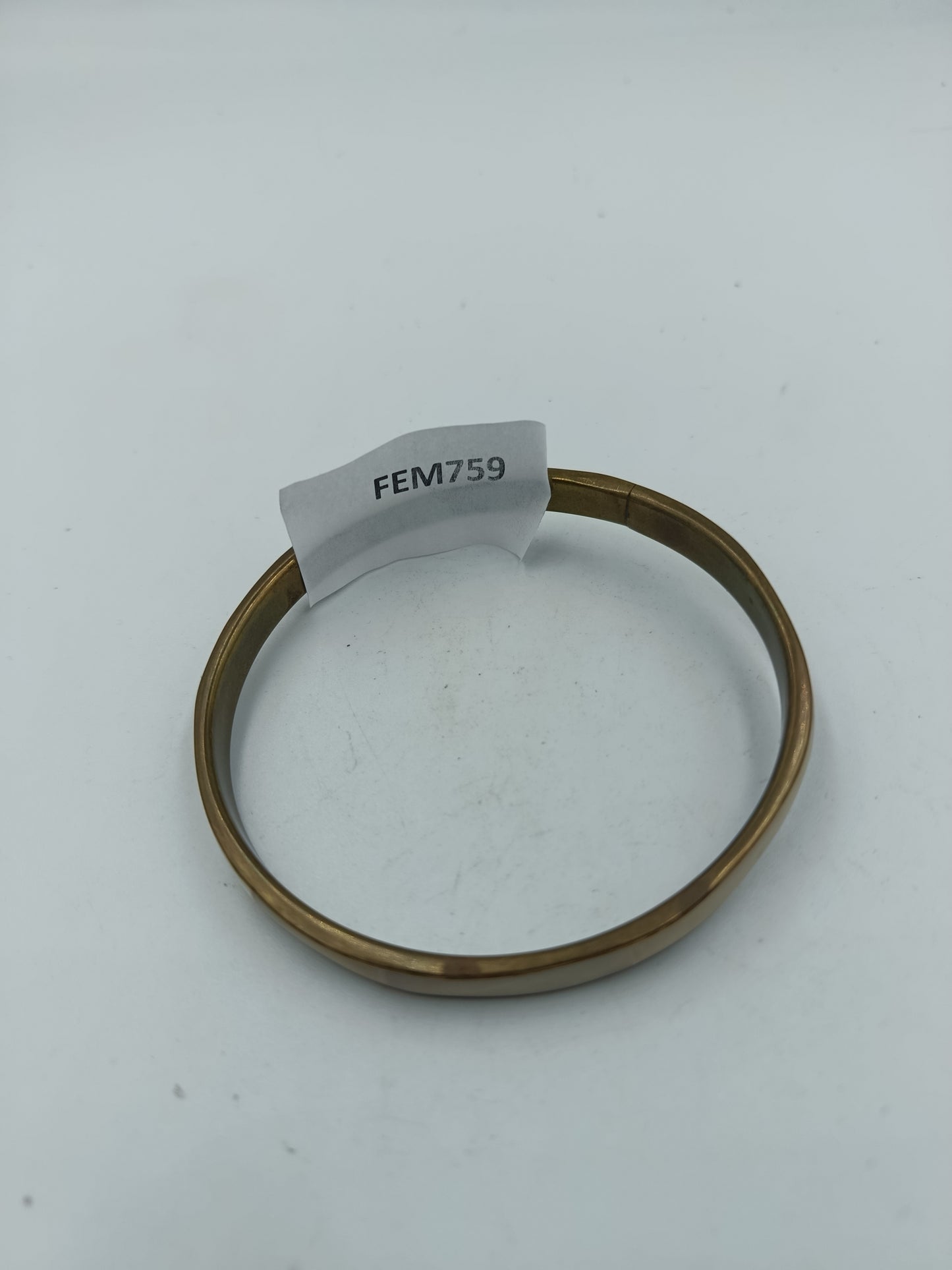 Messing Armreif mit Perlmutt Intarsien