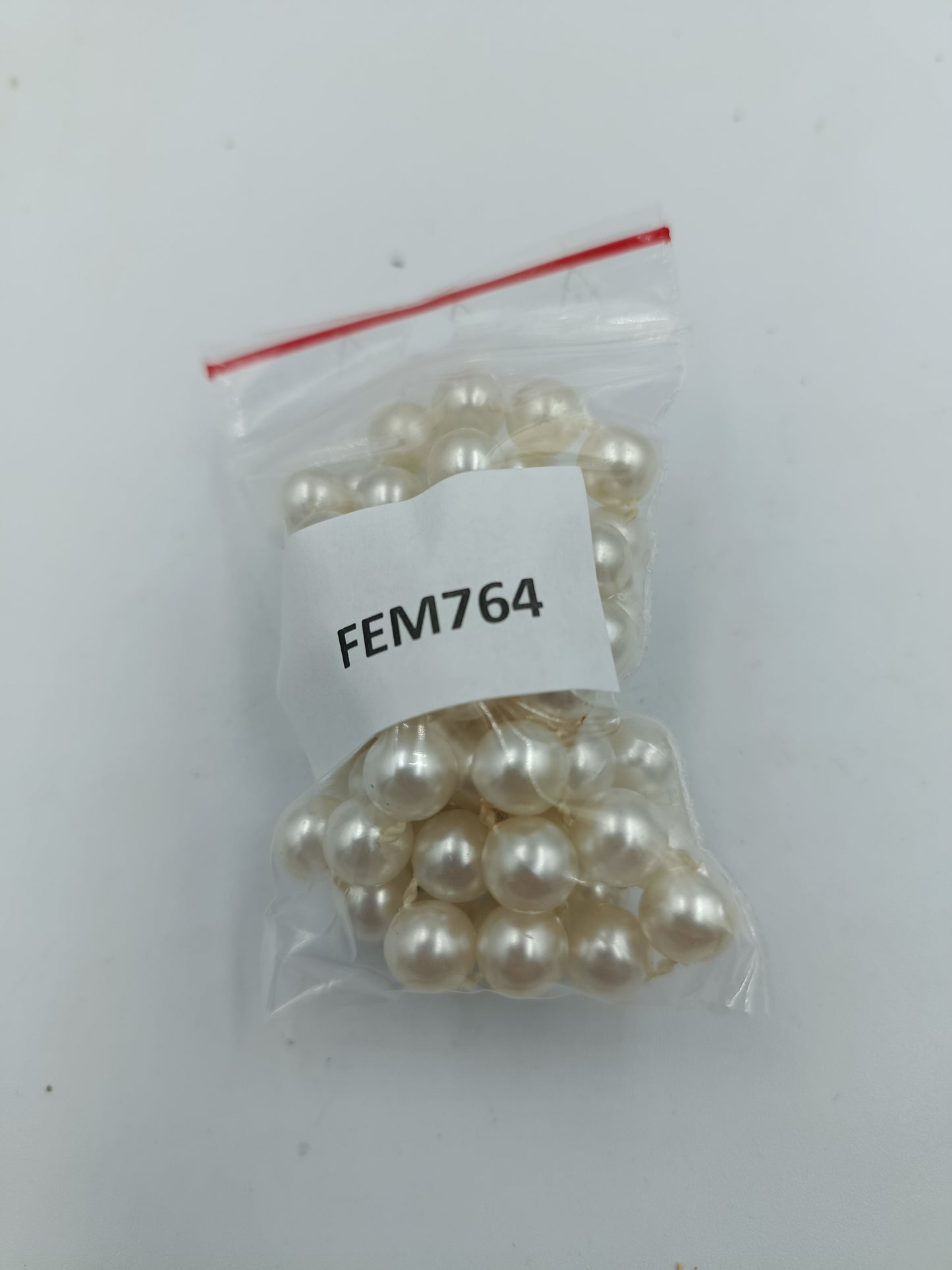 Doppelte Perlenkette Weiß Klassisch Elegant