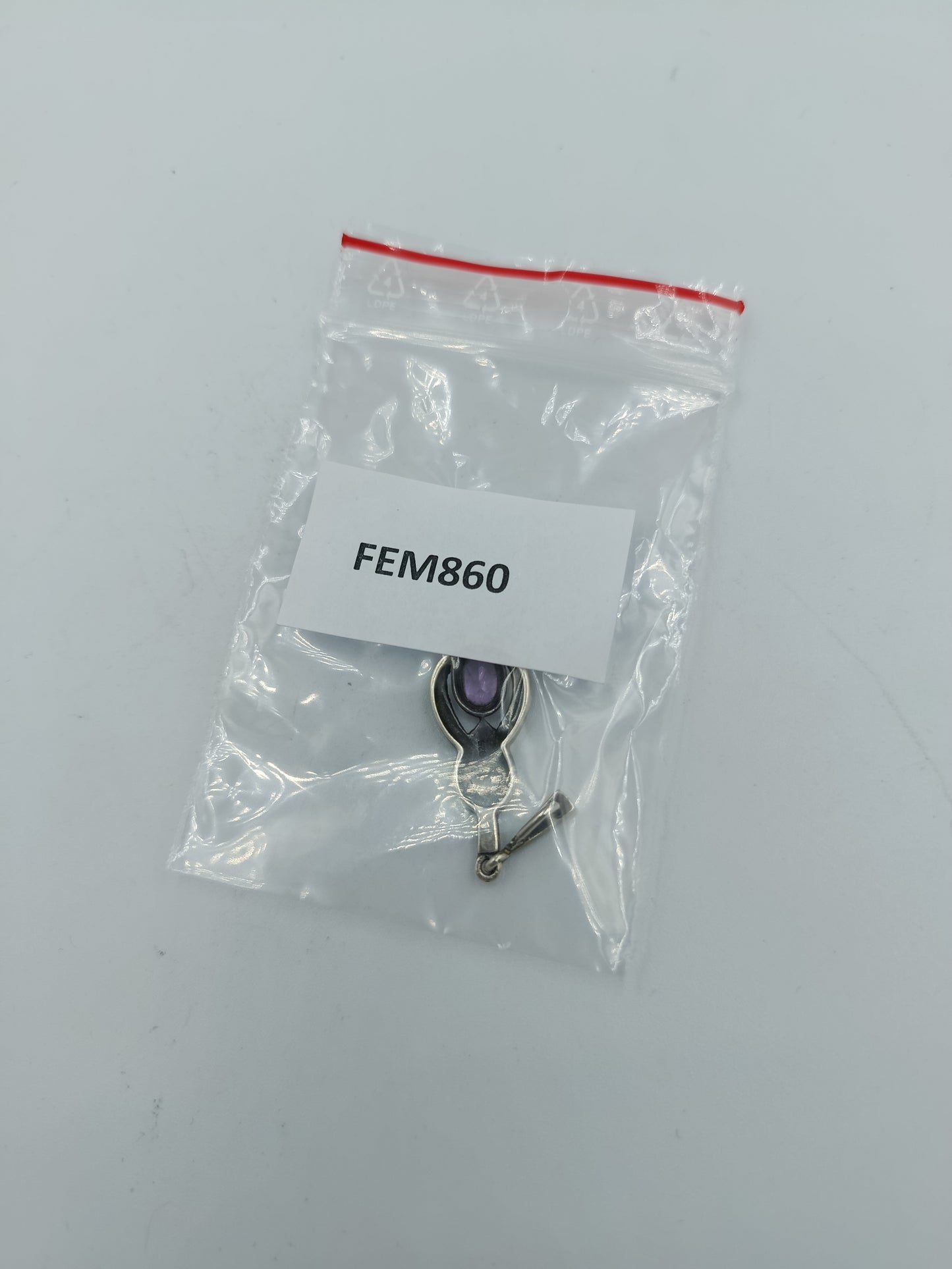 925 Silber Anhänger mit Amethyst und Markasiten im eleganten Vintage Design