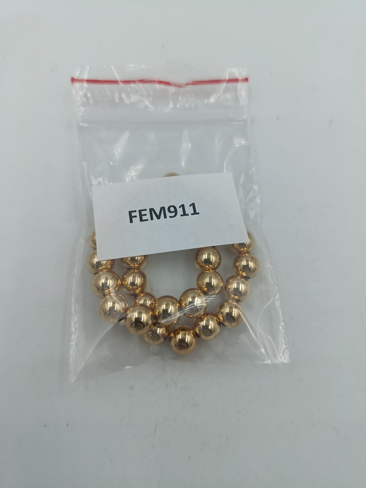 Elastisches Armband goldfarben Kugeln Stretcharmband