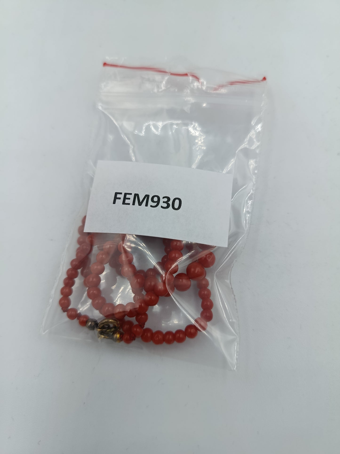 Korallenkette rot rund 45cm Vintage elegant