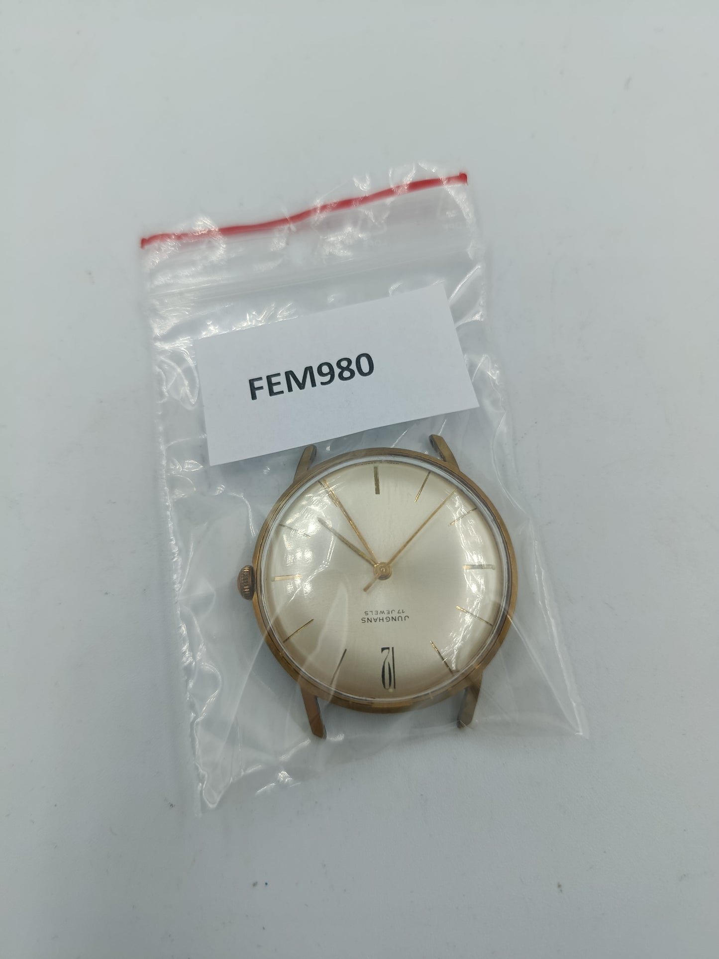 Junghans 17 Jewels Handaufzug Vintage Herrenarmbanduhr Goldfarben 1960er