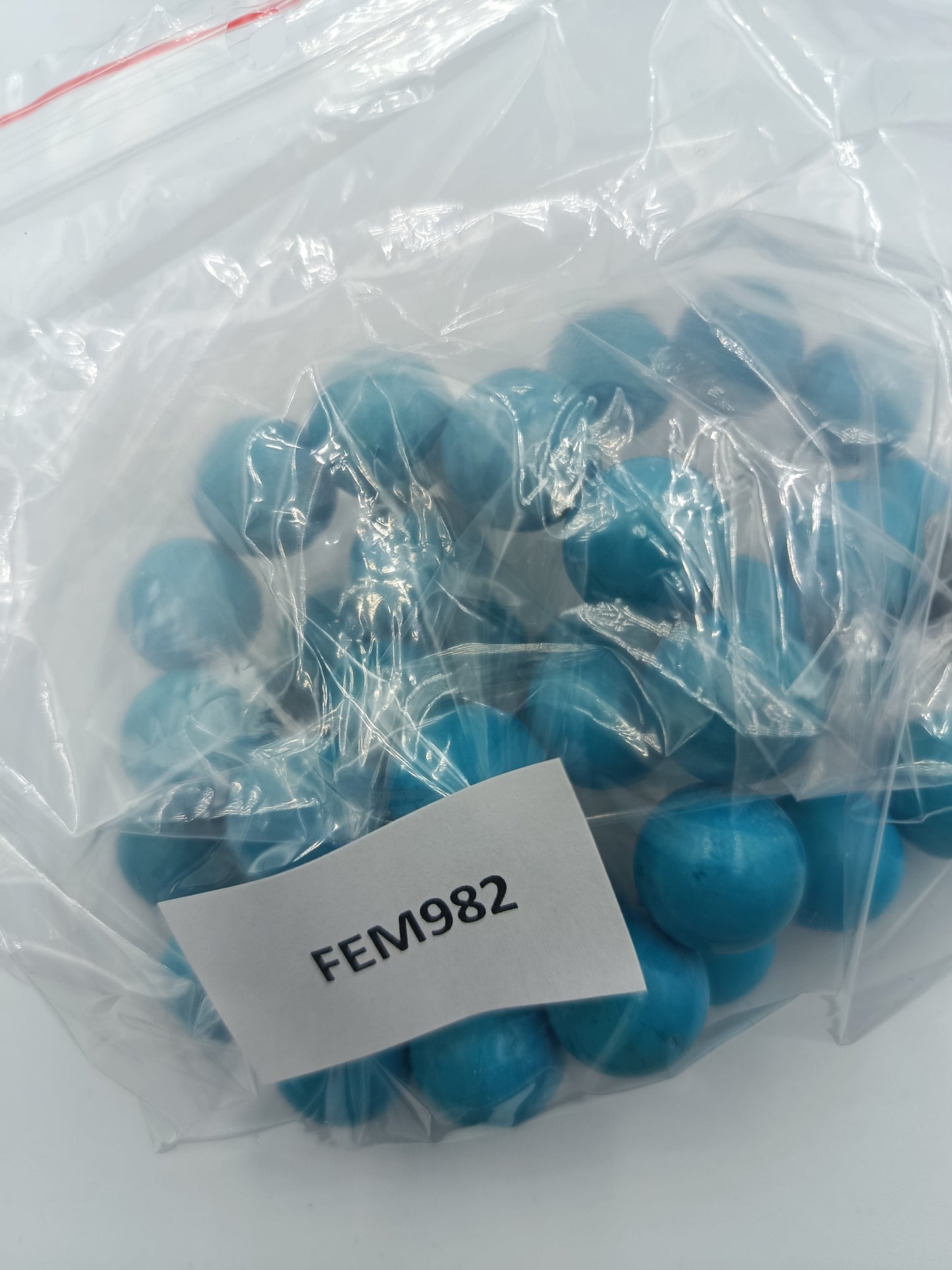 Türkisfarbene Kugelkette mit 925 Silber Verschluss Statement Halskette