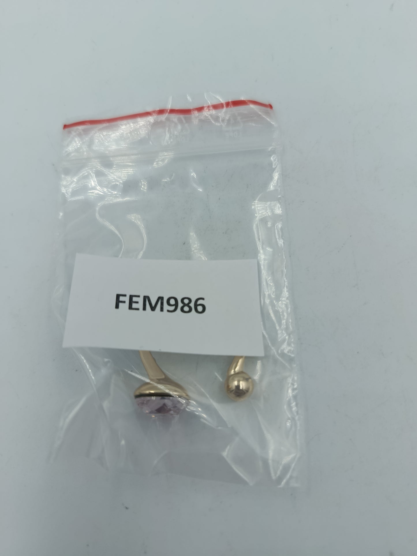 Verstellbarer Ring Goldfarben mit Fliederfarbenem Stein Elegant Modern