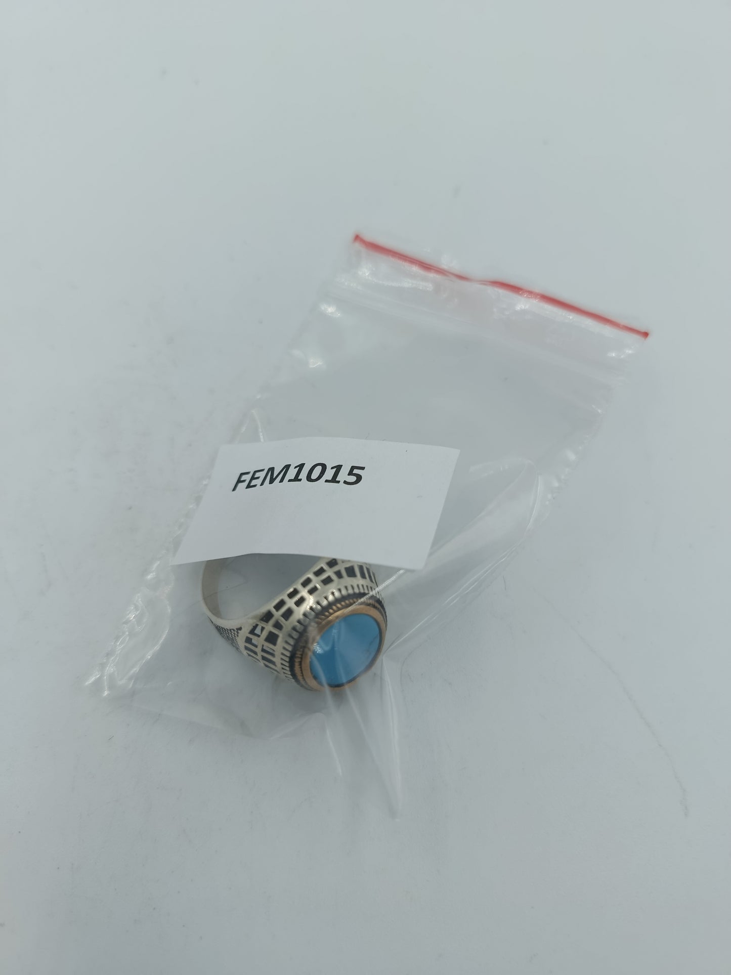 925 Silber Herrenring mit Türkis Stein Gr63 Vintage Orient Stil