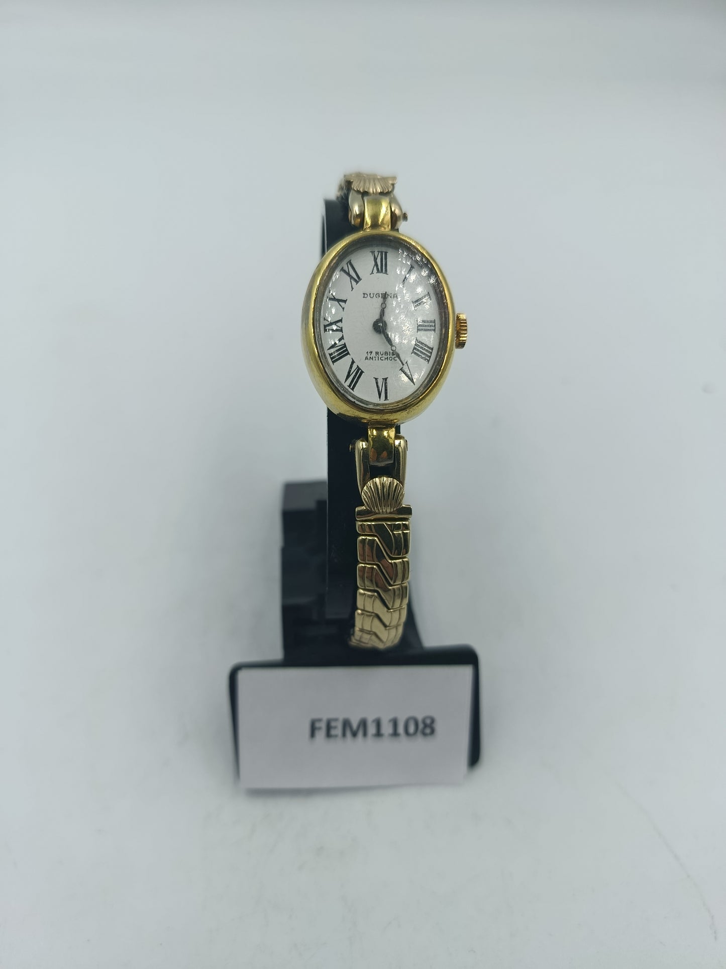 Dugena Damenarmbanduhr Elastikband