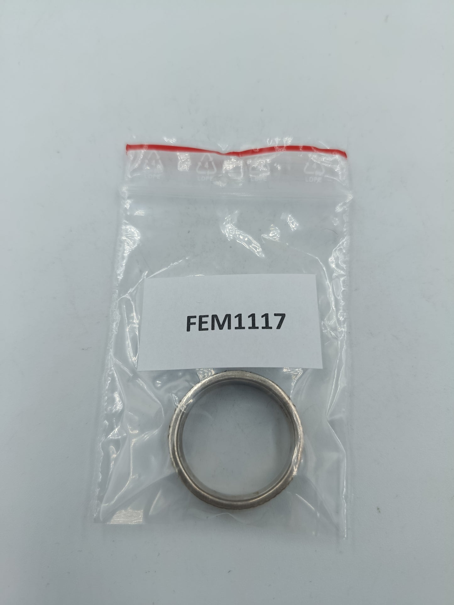 925 Silberring Massiver Bandring mit Strukturmuster Vintage Design Gr69